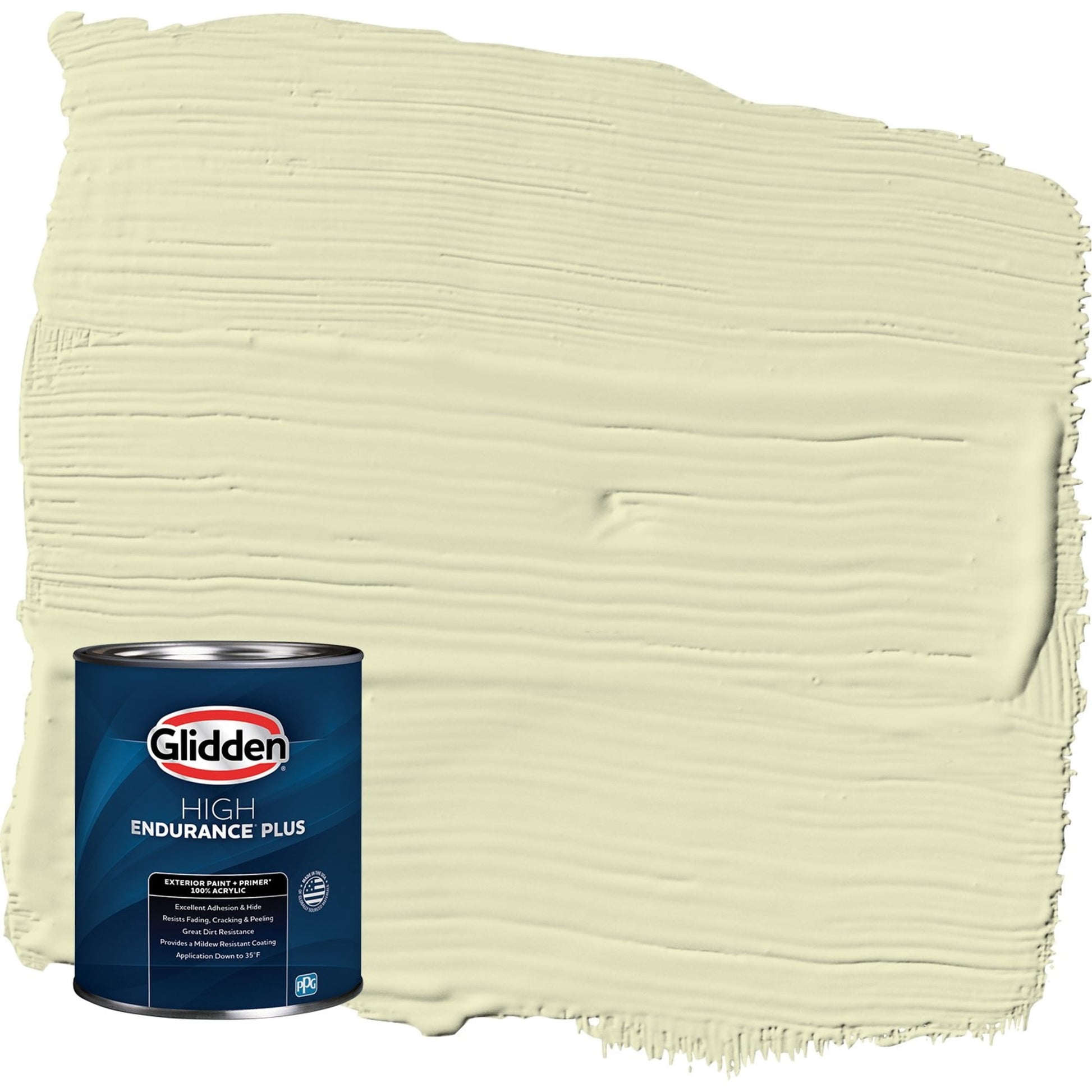 Glidden HEP Forgive Quickly / Green Satin Exterior Paint with Primer, 1 Quart