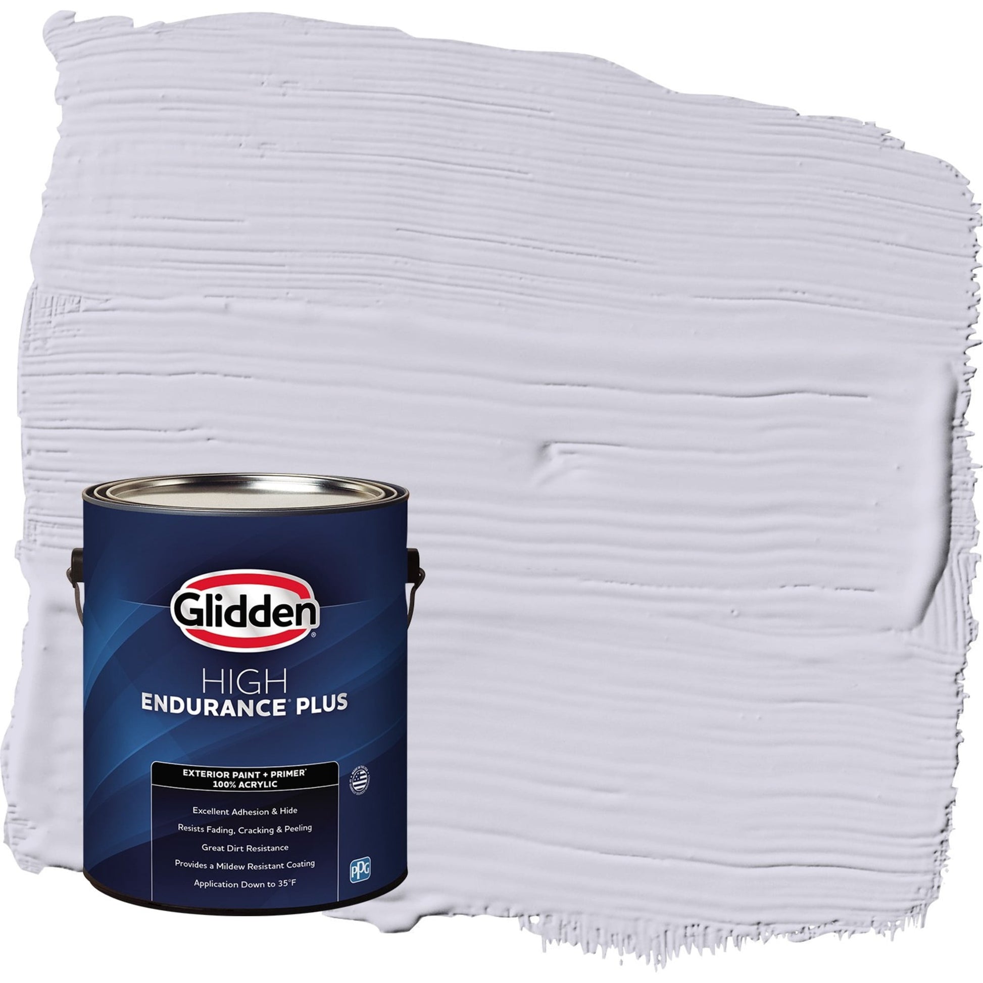 Glidden HEP Frosted Lilac / Purple Semi-Gloss Exterior Paint with Primer, 1 Gallon