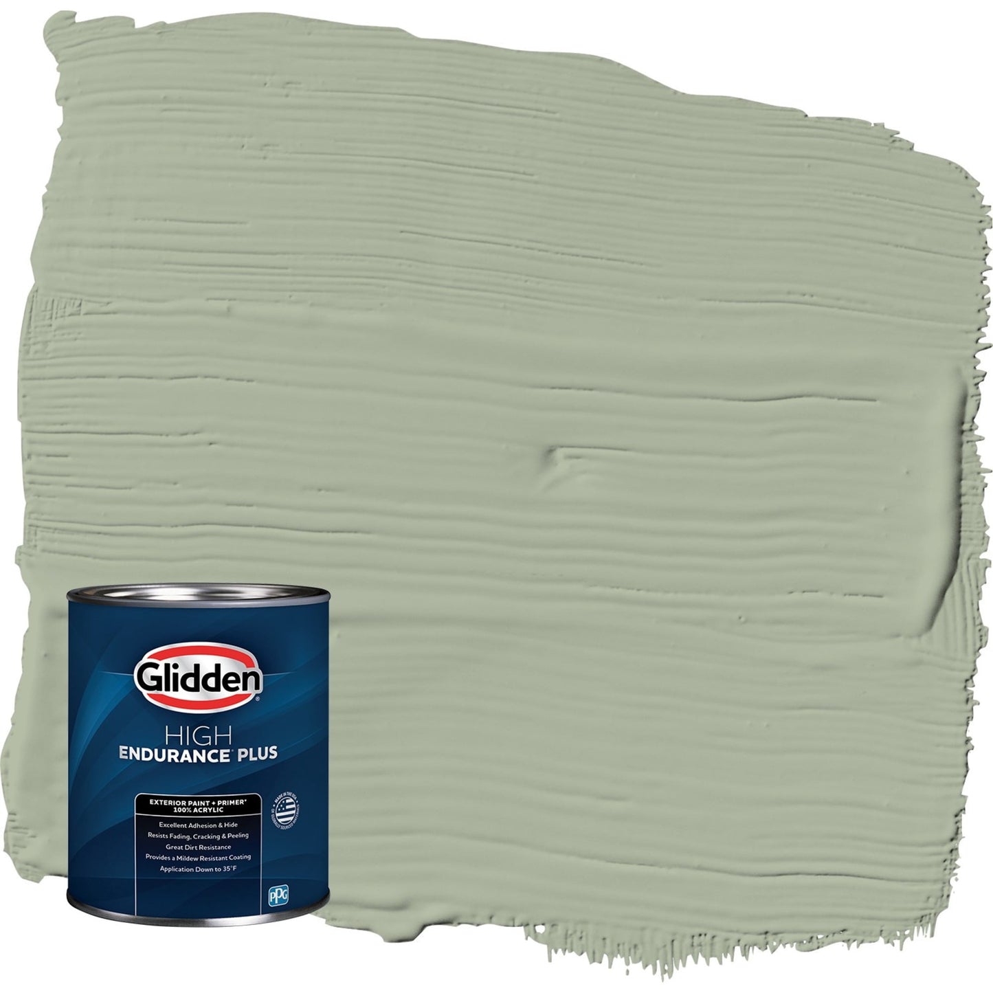 Glidden HEP Gargoyle / Green Semi-Gloss Exterior Paint with Primer, 1 Quart