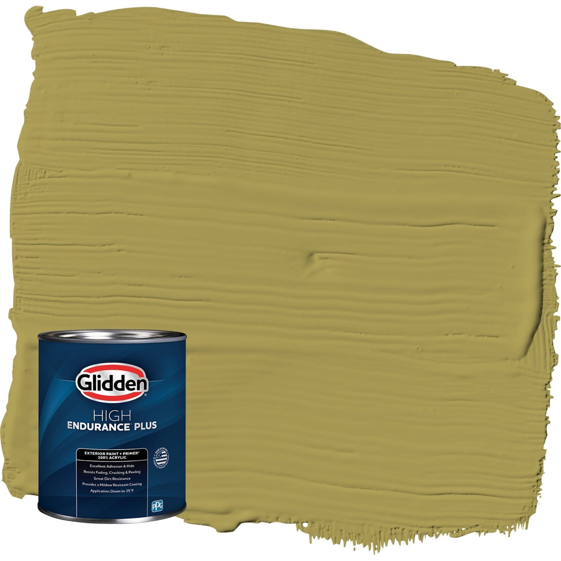 Glidden HEP Gremlin / Green Semi-Gloss Exterior Paint with Primer, 1 Quart