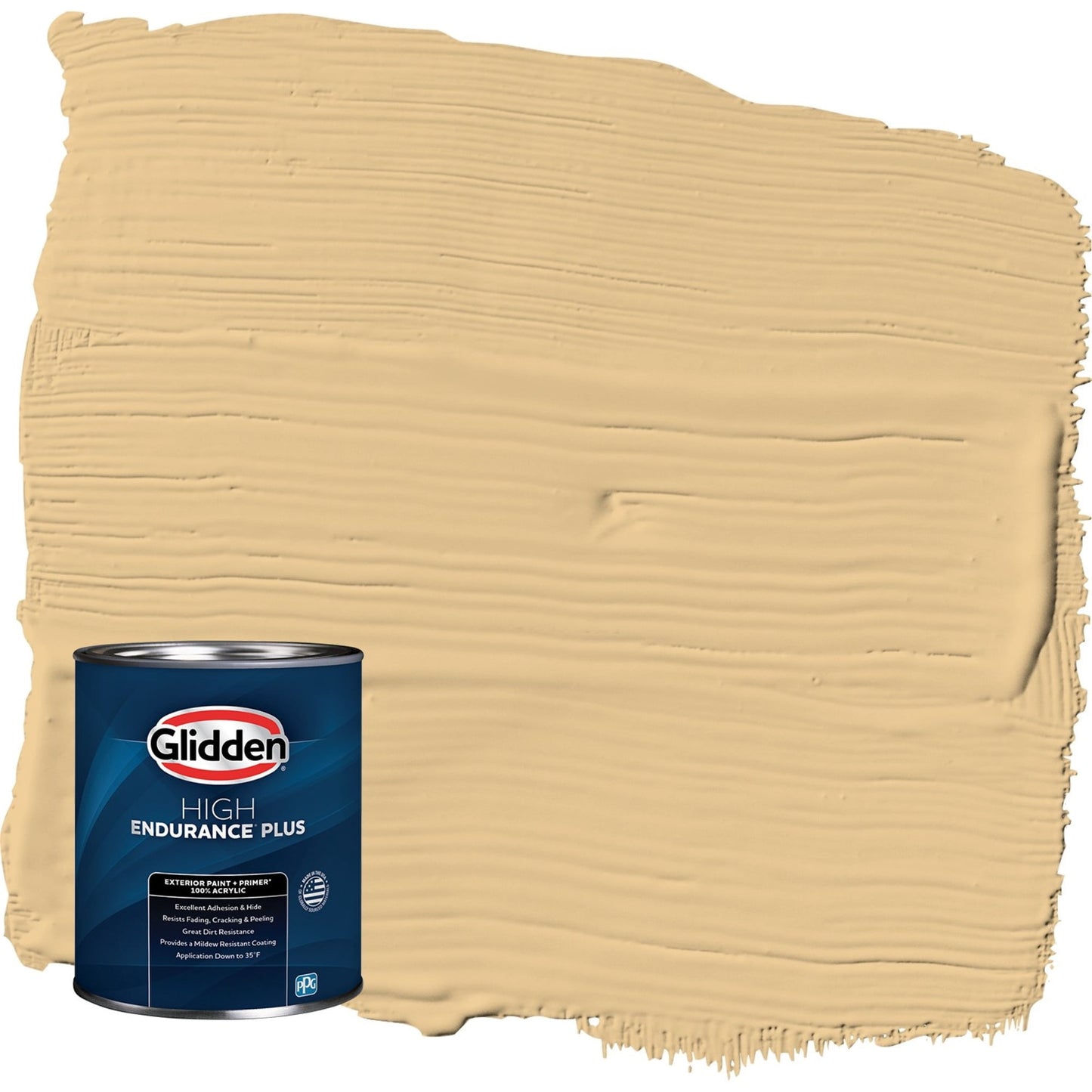 Glidden HEP Halo / Yellow Semi-Gloss Exterior Paint with Primer, 1 Quart