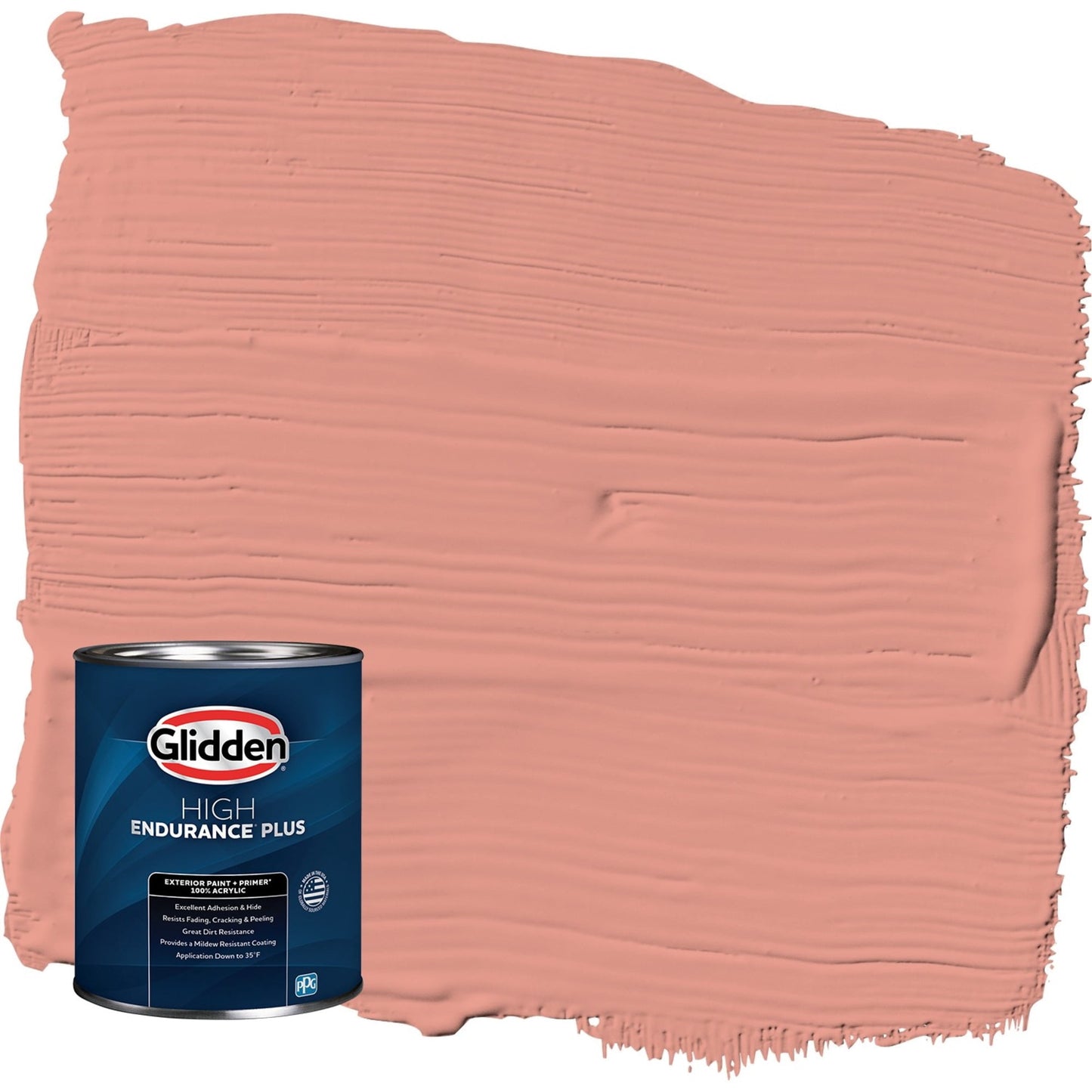 Glidden HEP Holland Tile / Red Semi-Gloss Exterior Paint with Primer, 1 Quart