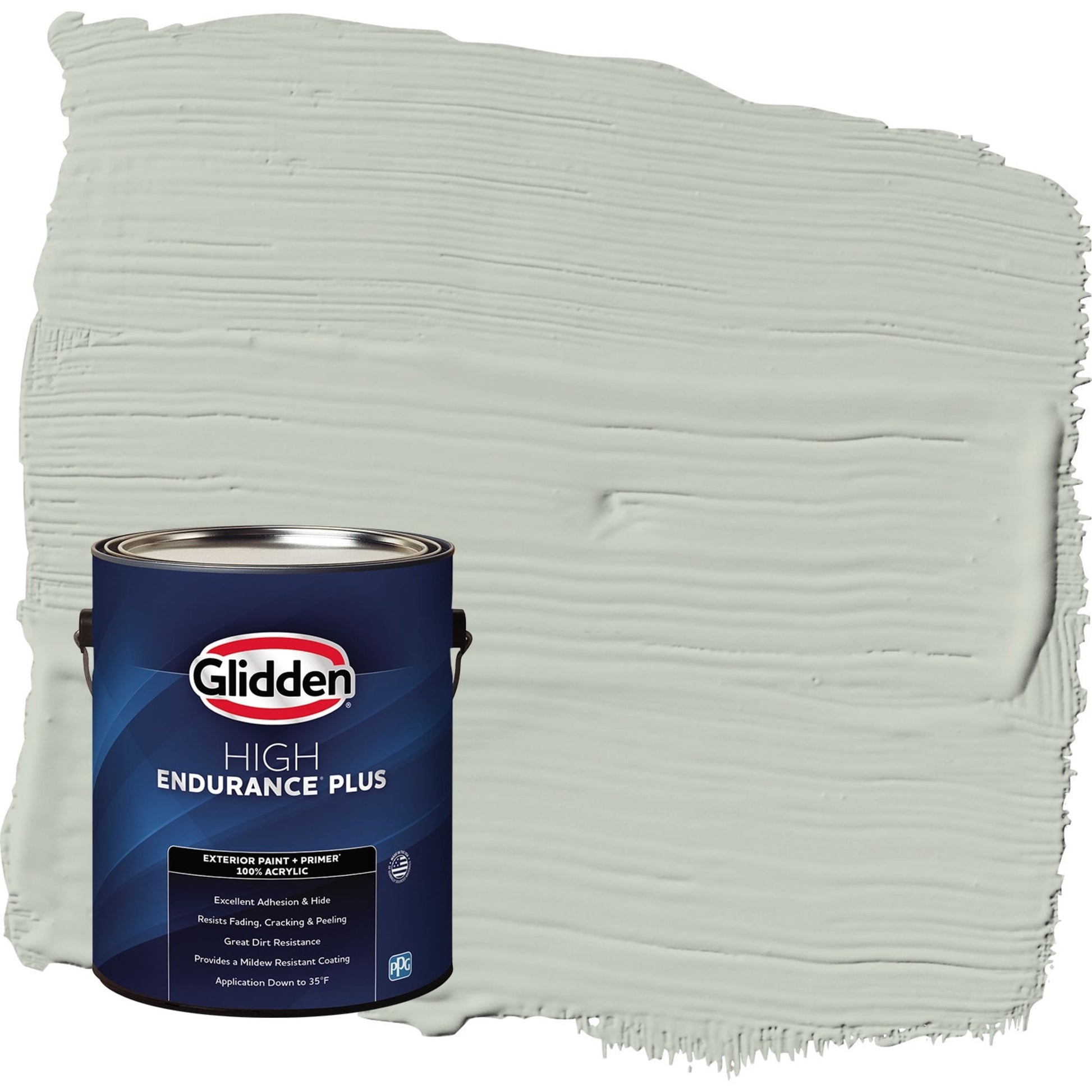 Glidden HEP Life Lesson / Green Semi-Gloss Exterior Paint with Primer, 1 Gallon