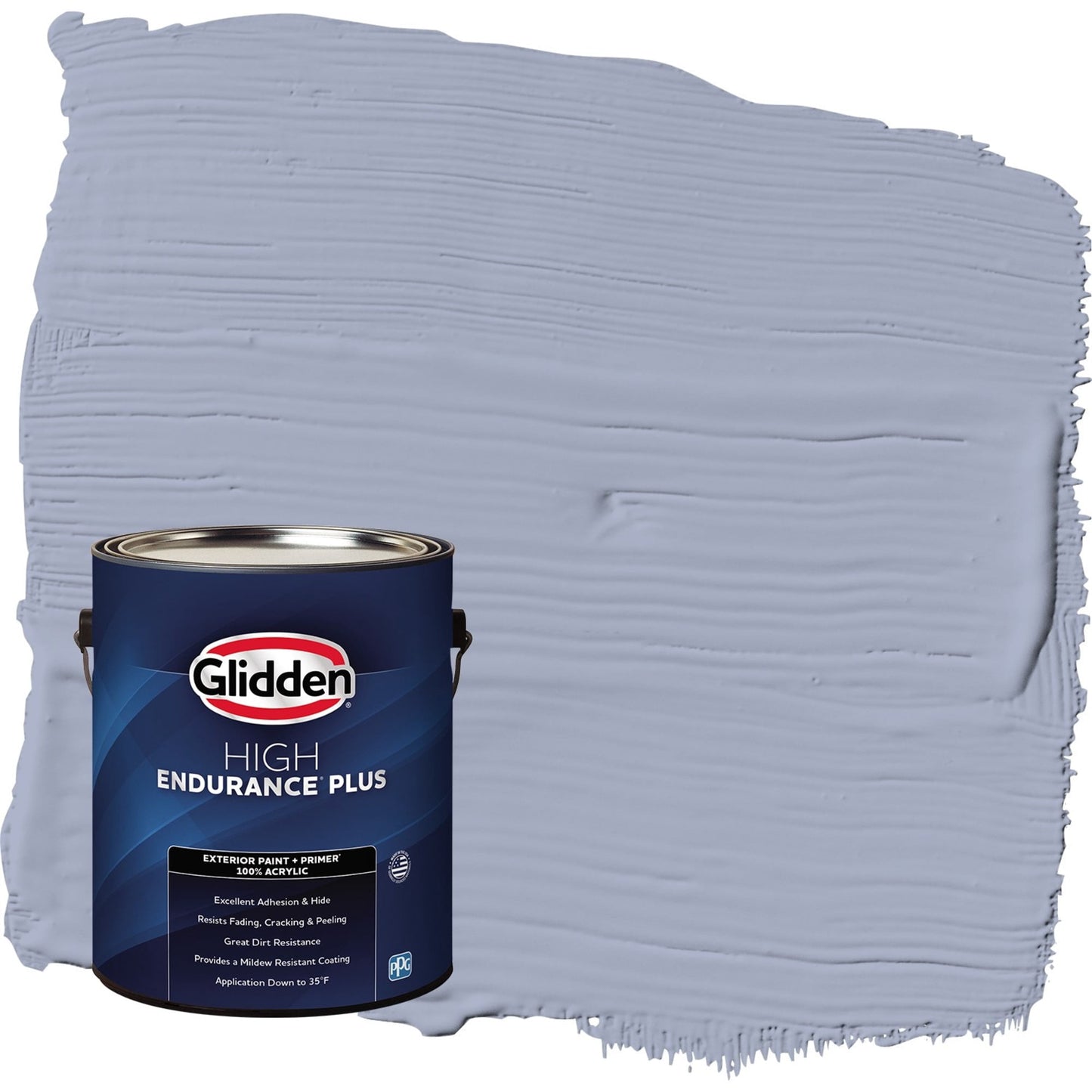 Glidden HEP Lilac Time / Purple Satin Exterior Paint with Primer, 1 Gallon