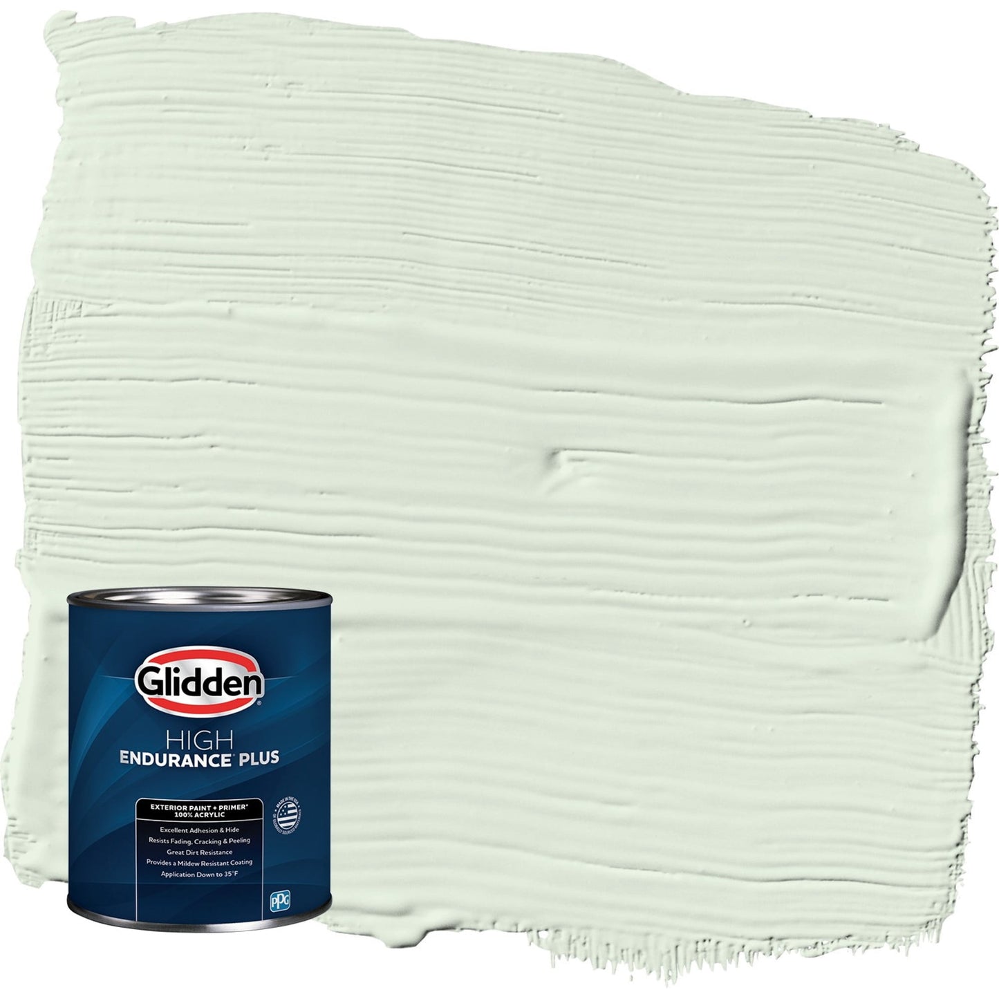 Glidden HEP Lime Daiquiri / Green Semi-Gloss Exterior Paint with Primer, 1 Quart
