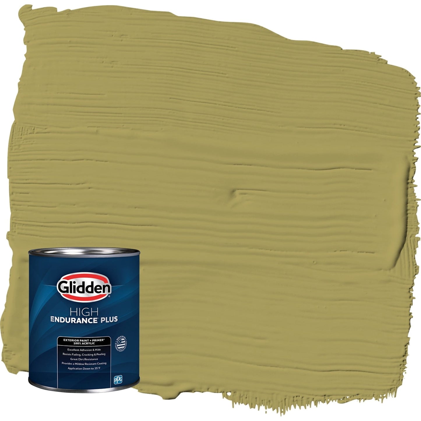 Glidden HEP Loveliest Leaves / Green Semi-Gloss Exterior Paint with Primer, 1 Quart