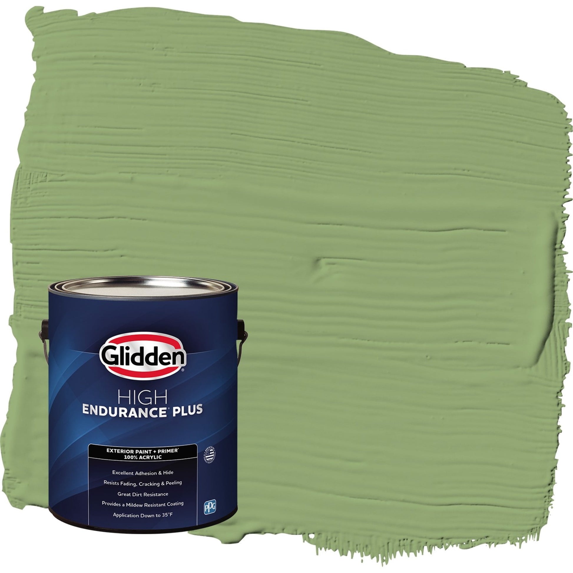 Glidden HEP Luscious Lime / Green Semi-Gloss Exterior Paint with Primer, 1 Gallon