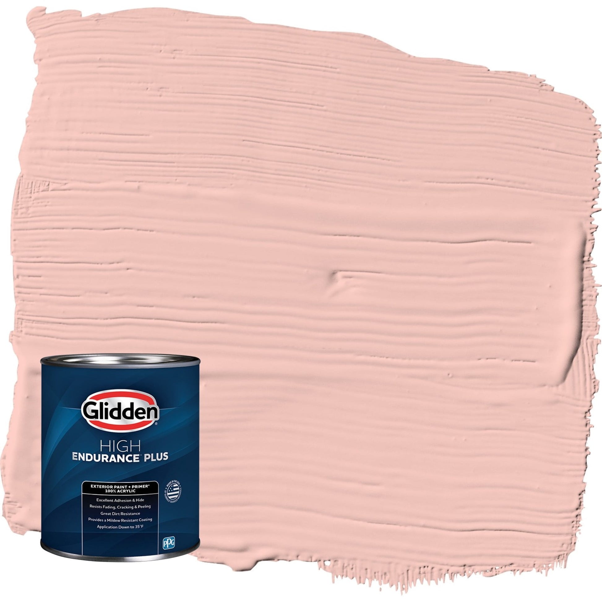 Glidden HEP Peach Ash / Orange Semi-Gloss Exterior Paint with Primer, 1 Quart