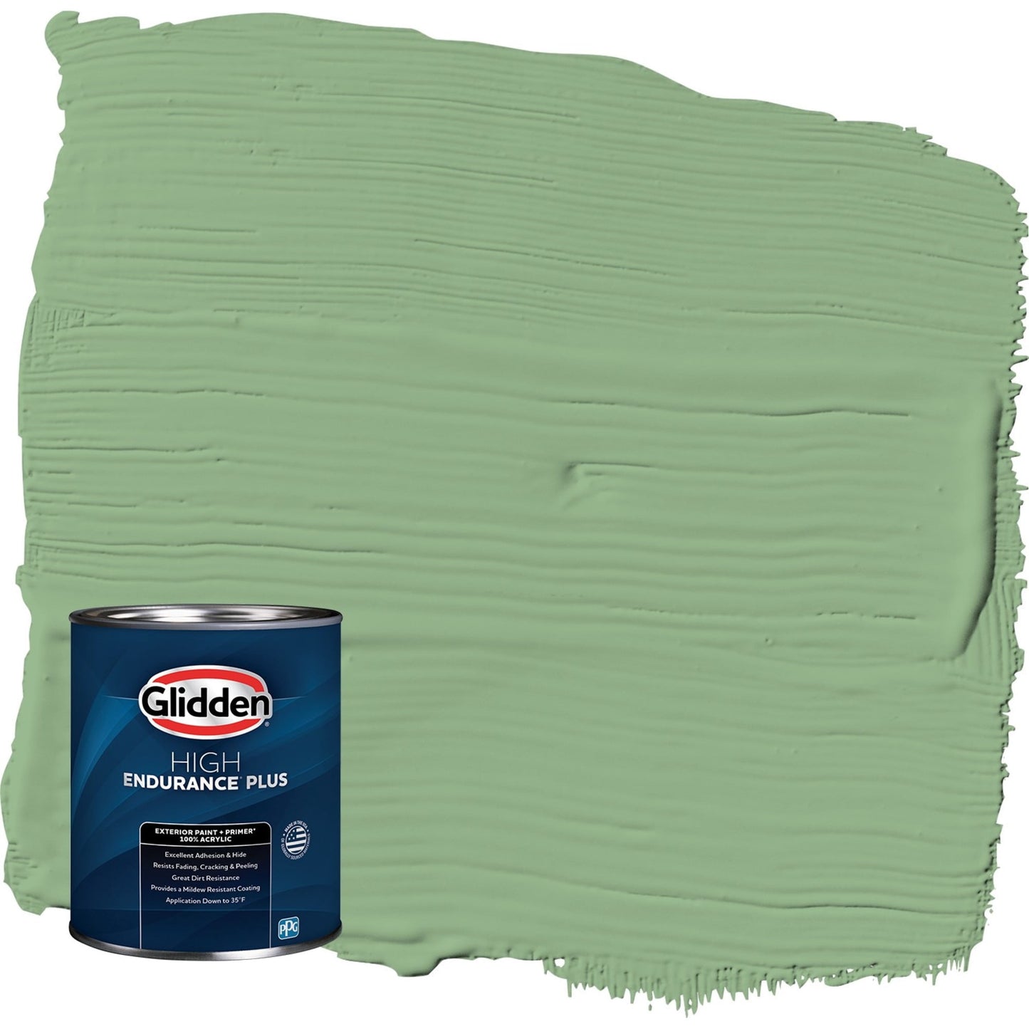 Glidden HEP Pear Cactus / Green Semi-Gloss Exterior Paint with Primer, 1 Quart