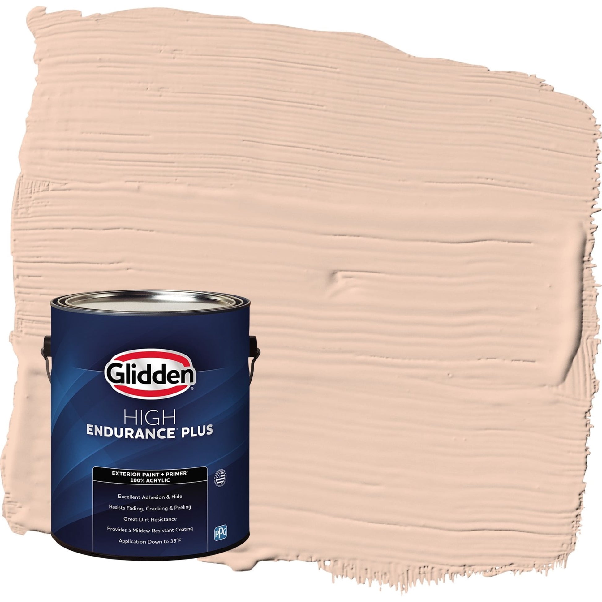 Glidden HEP Scotchtone / Orange Flat Exterior Paint with Primer, 1 Gallon