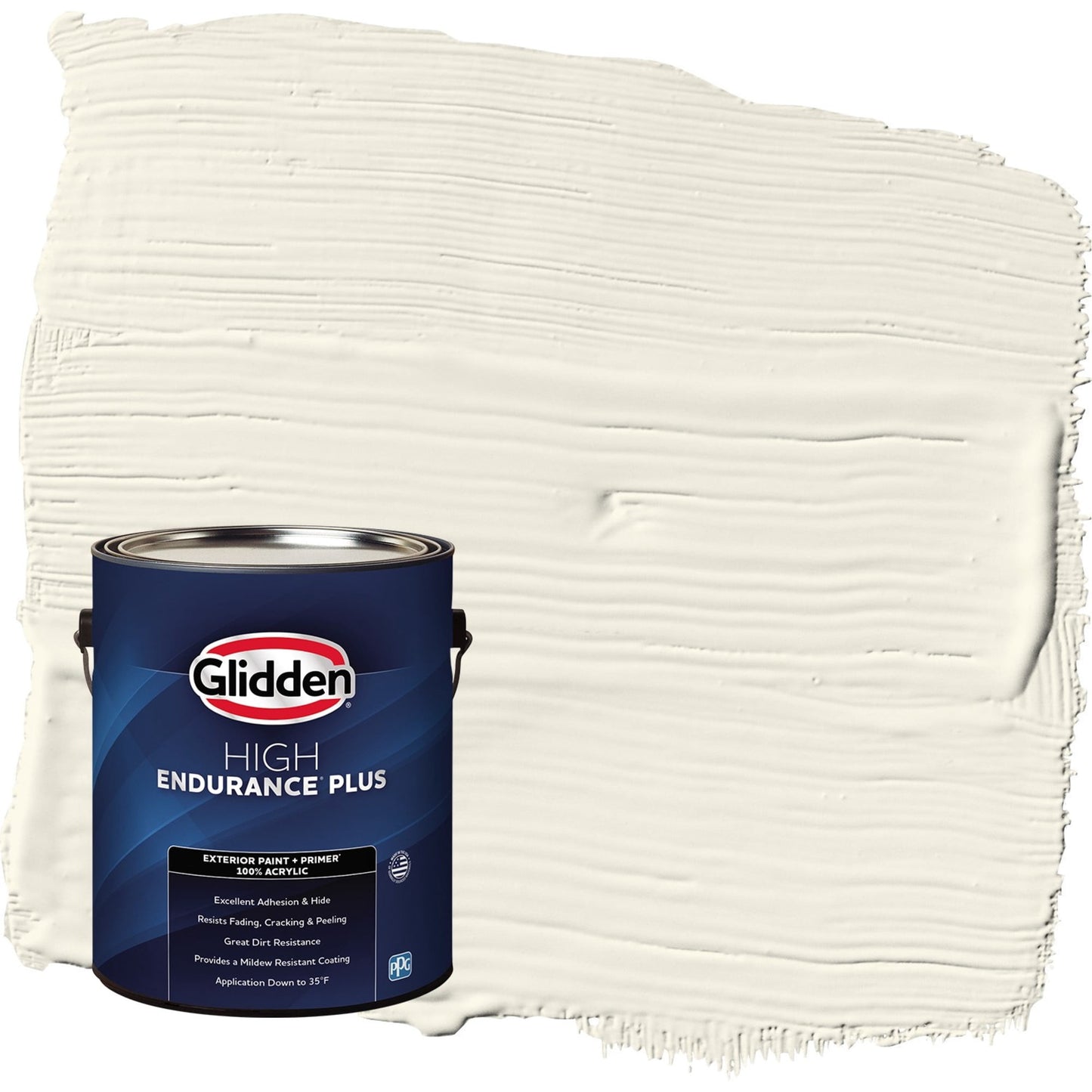 Glidden HEP Horseradish / Beige Semi-Gloss Exterior Paint with Primer, 1 Gallon