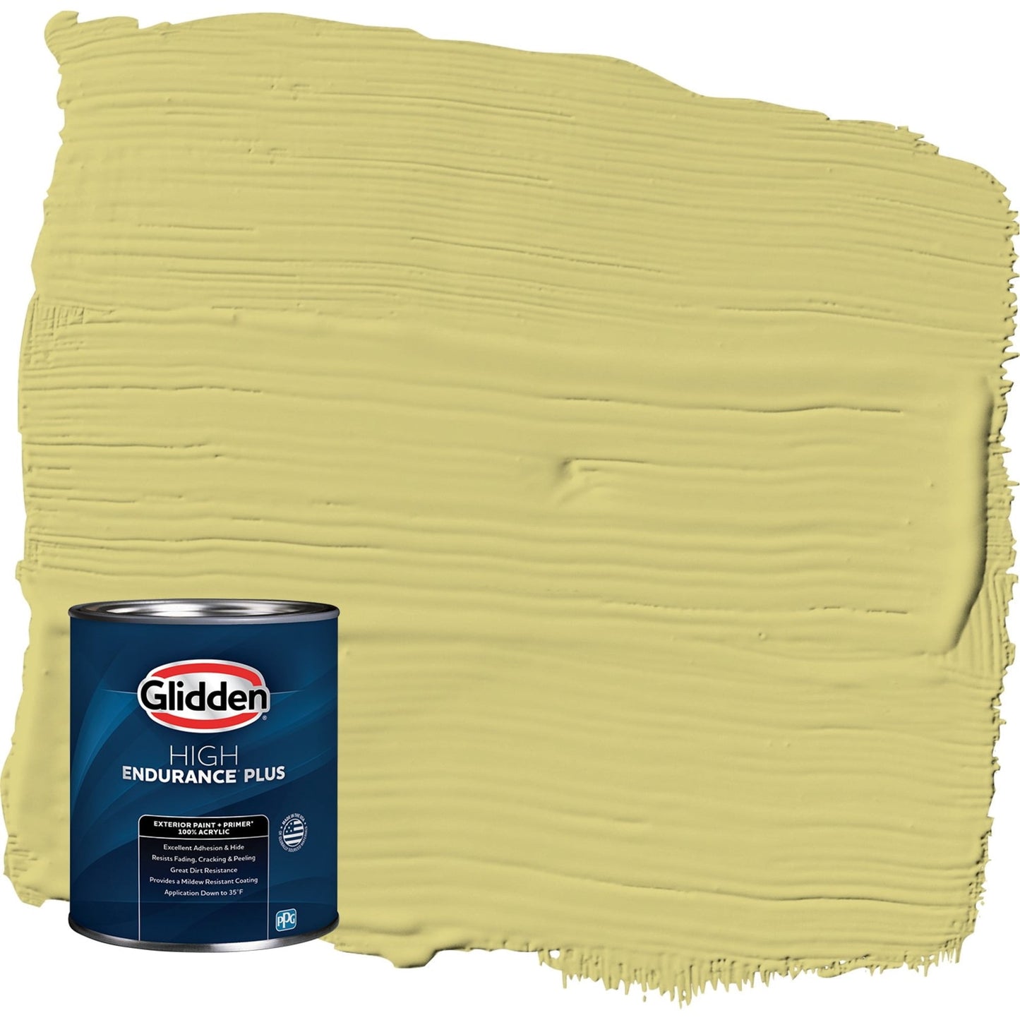 Glidden HEP Serene Scene / Green Satin Exterior Paint with Primer, 1 Quart