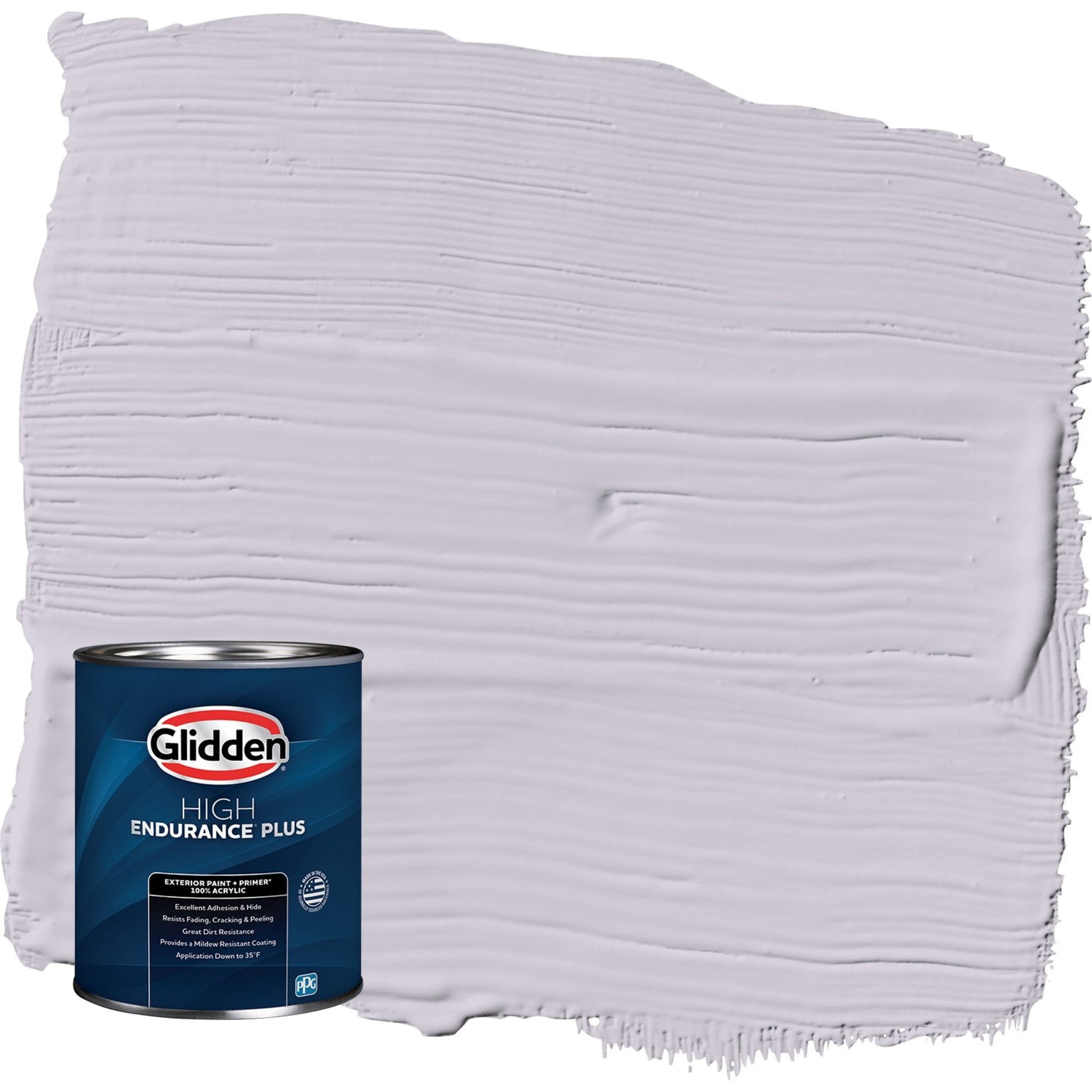 Glidden HEP Silver Chalice / Purple Satin Exterior Paint with Primer, 1 Quart