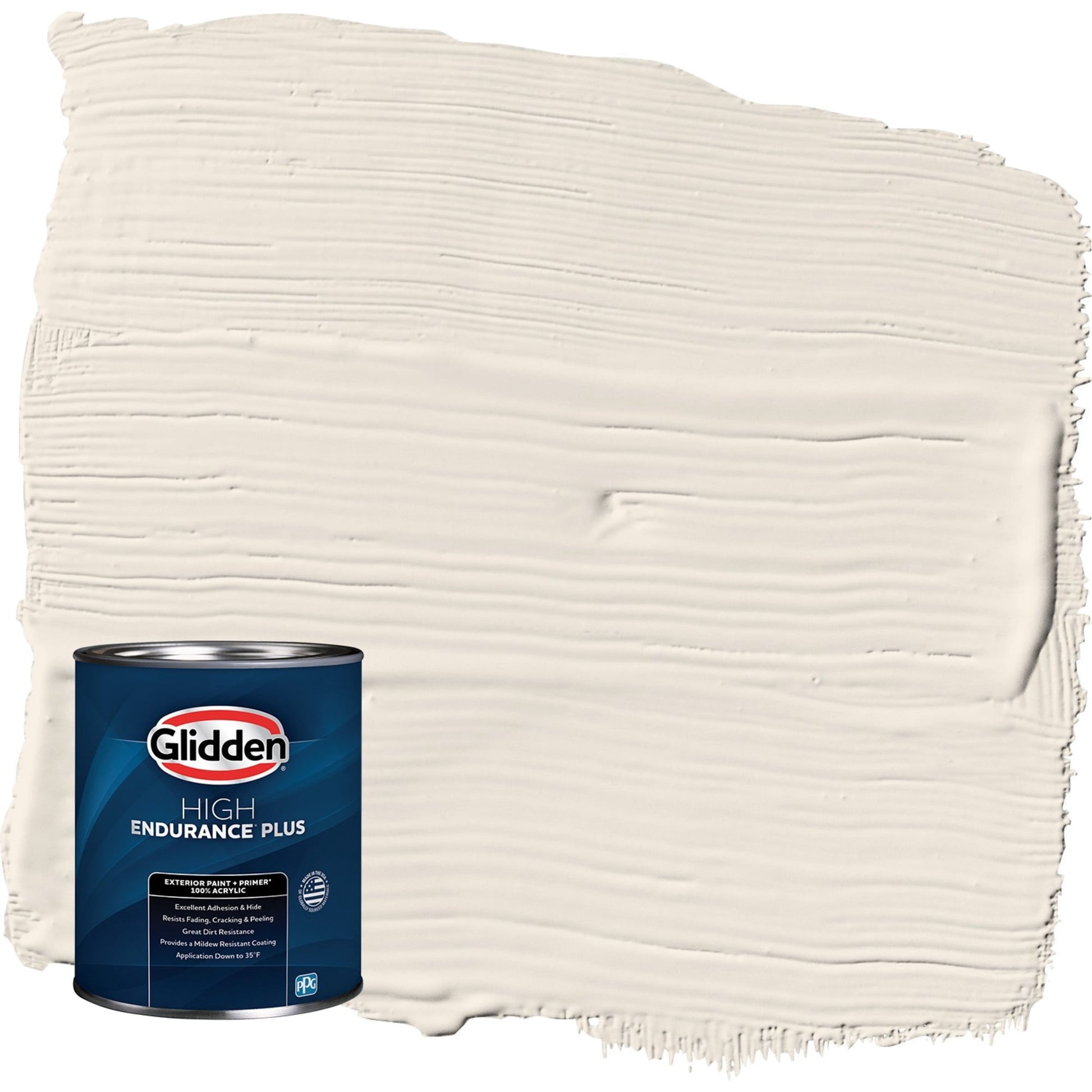 Glidden HEP String of Pearls / Beige Semi-Gloss Exterior Paint with Primer, 1 Quart
