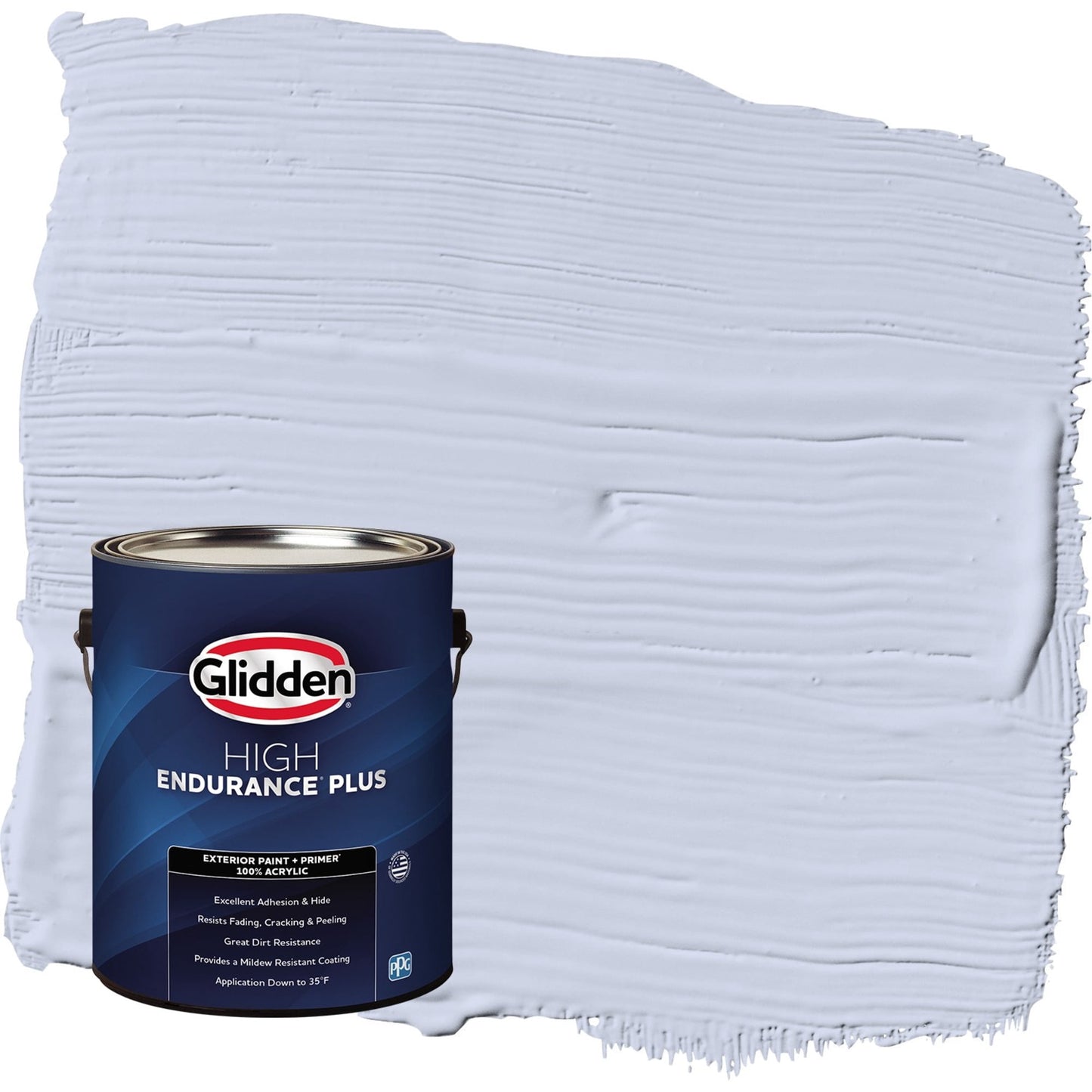 Glidden HEP Sweet Emily / Purple Flat Exterior Paint with Primer, 1 Gallon