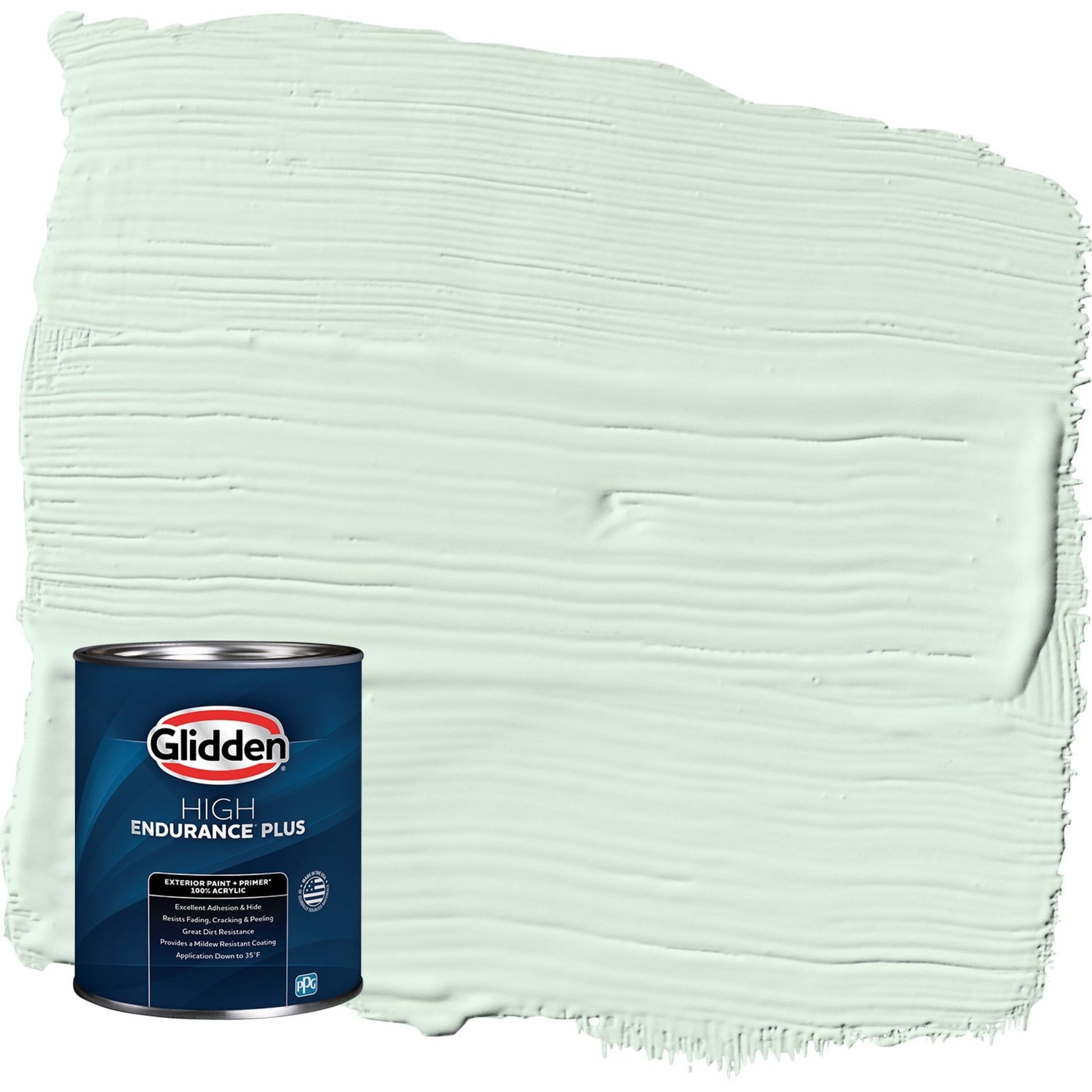Glidden HEP Tint of Green / Green Semi-Gloss Exterior Paint with Primer, 1 Quart