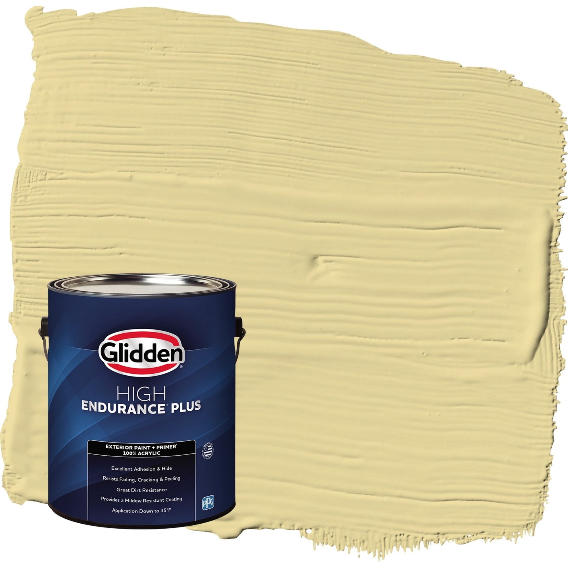 Glidden HEP Twinkle Toes / Green Flat Exterior Paint with Primer, 1 Gallon