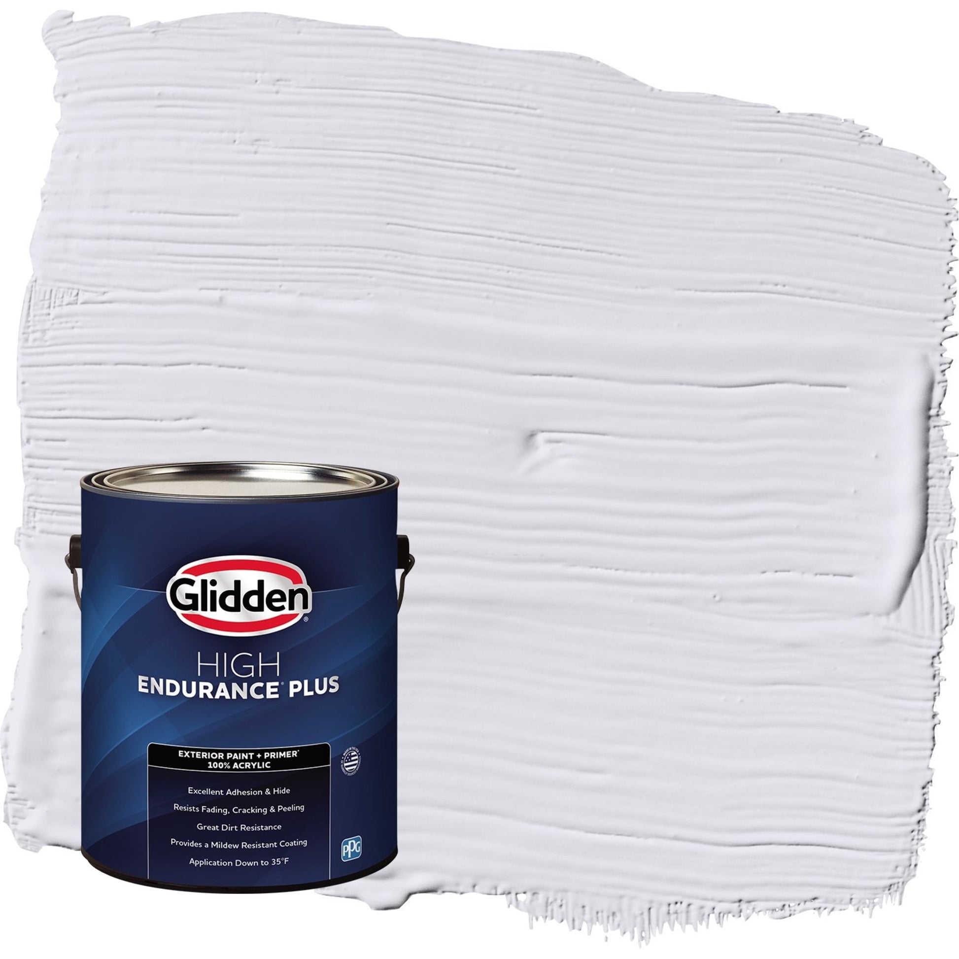 Glidden HEP Violet Echo / Purple Flat Exterior Paint with Primer, 1 Gallon