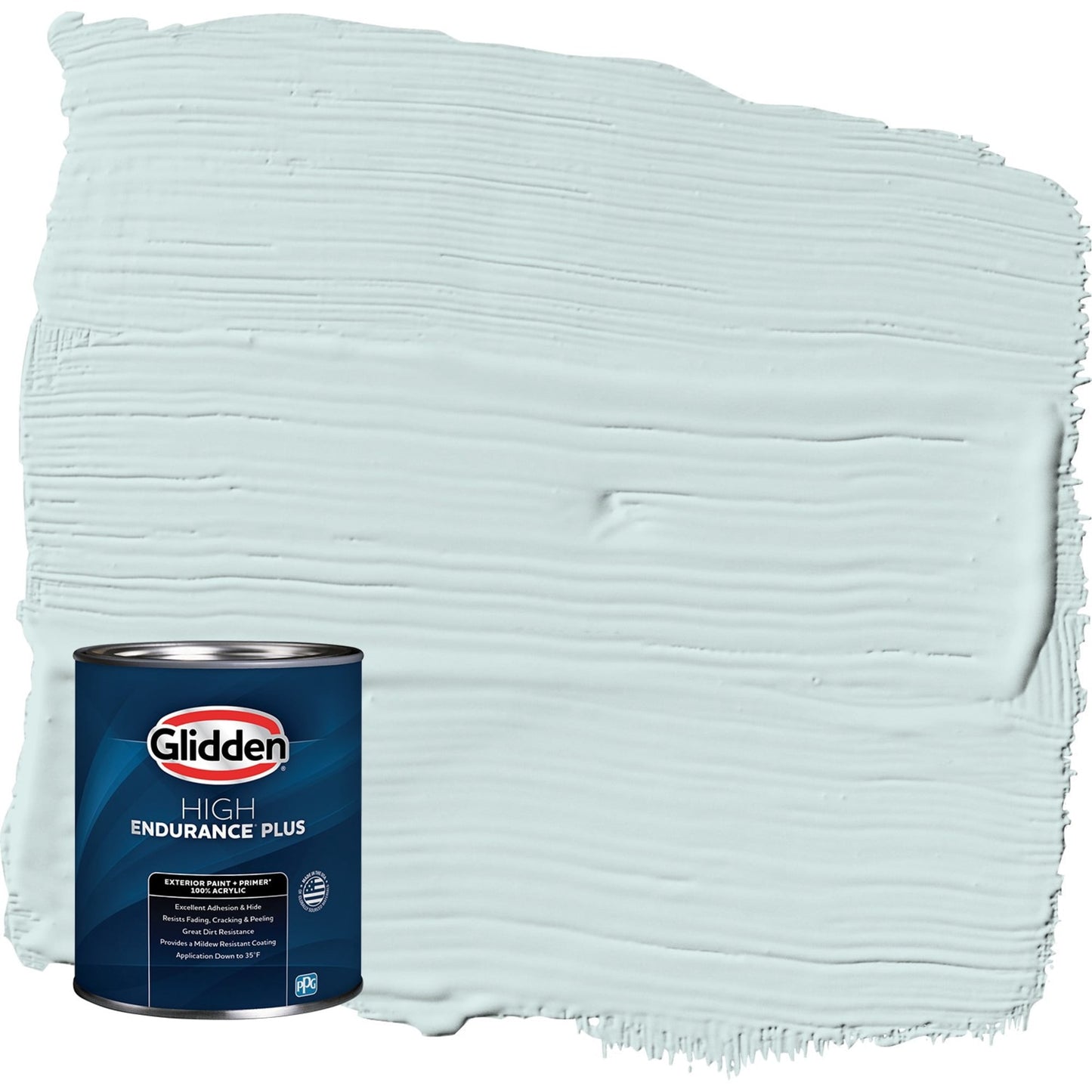 Glidden HEP Watery Blue / Aqua Semi-Gloss Exterior Paint with Primer, 1 Quart