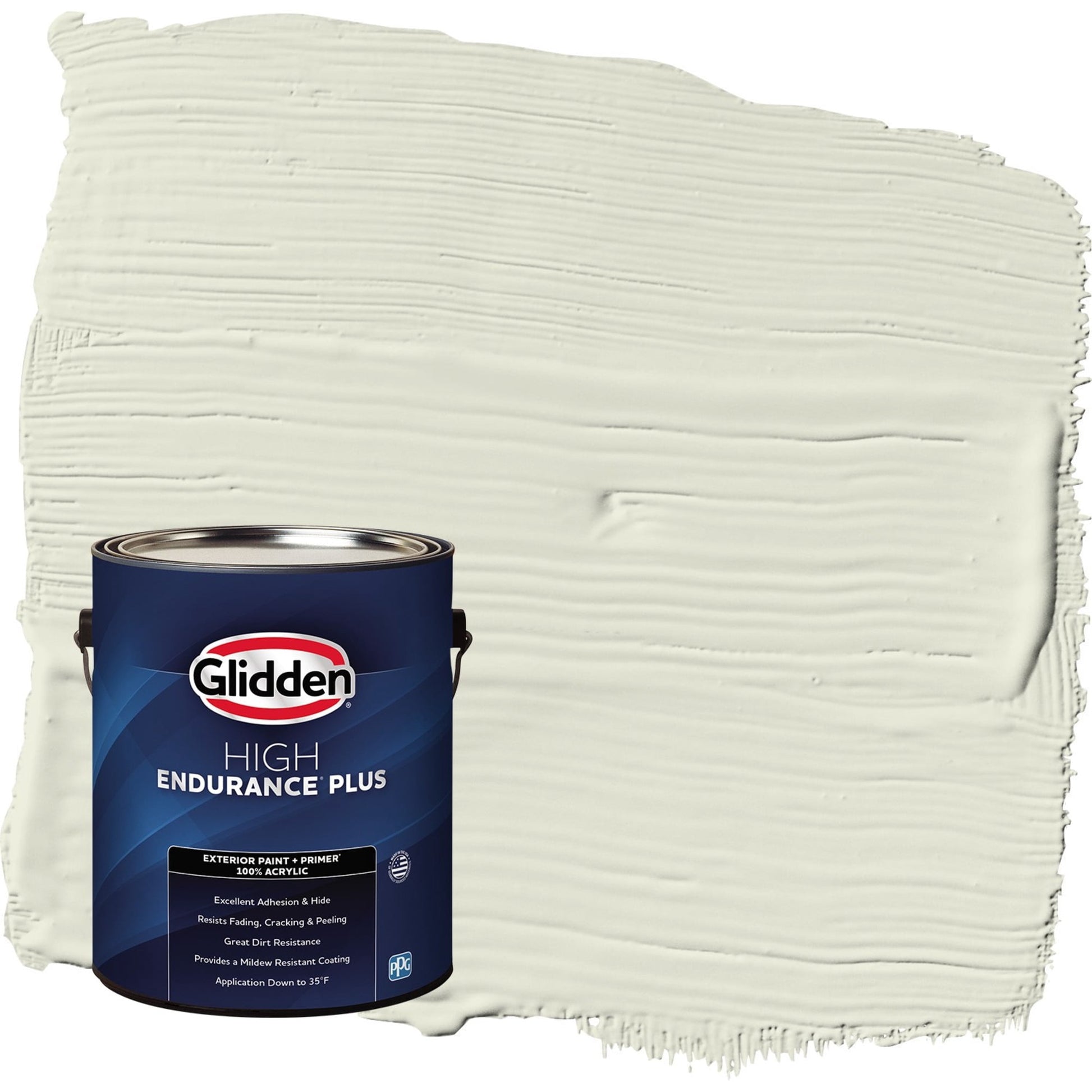 Glidden HEP Wild Wheat / Green Flat Exterior Paint with Primer, 1 Gallon