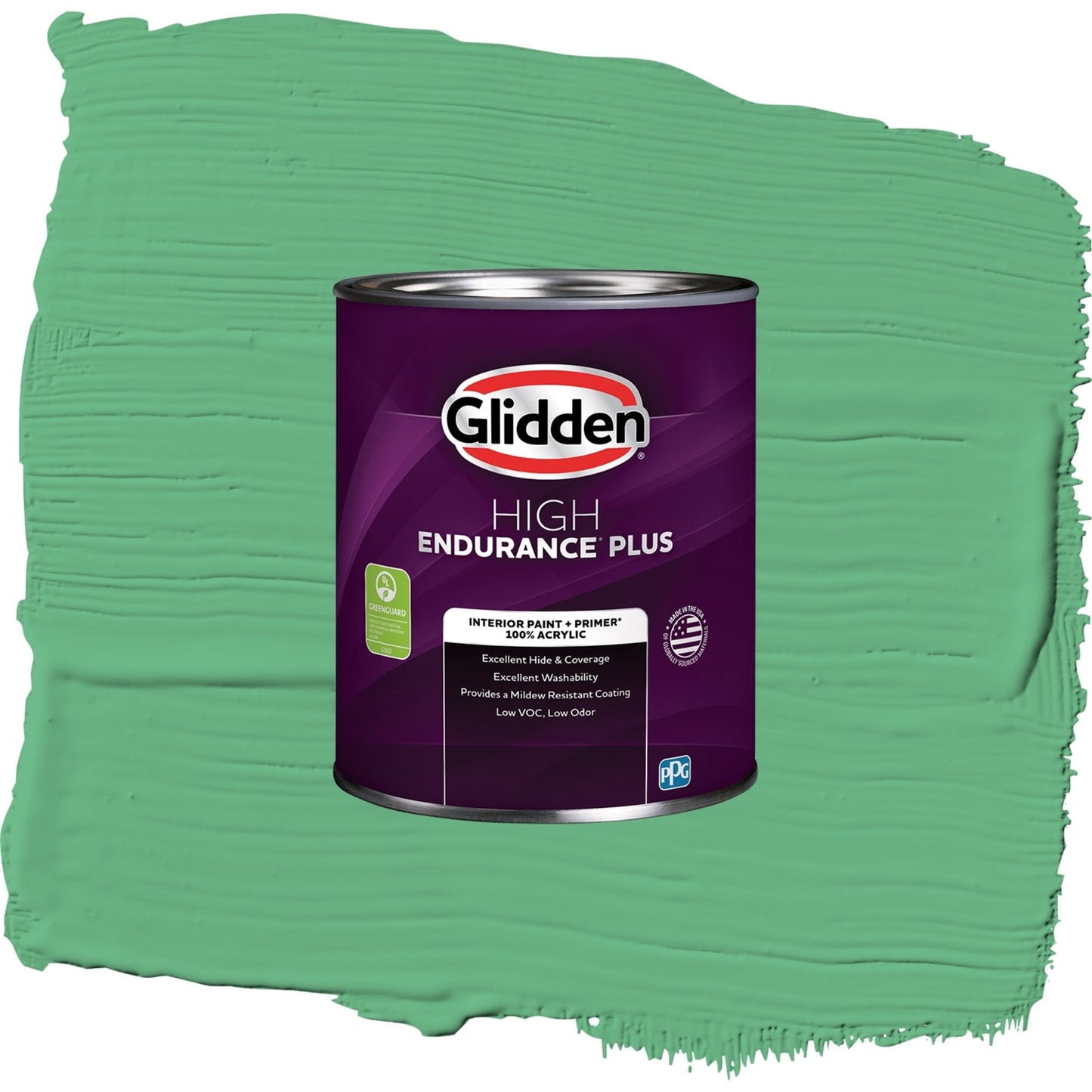 Glidden HEP Garden Mint Interior Paint + Primer Semi Gloss , 1 Quart