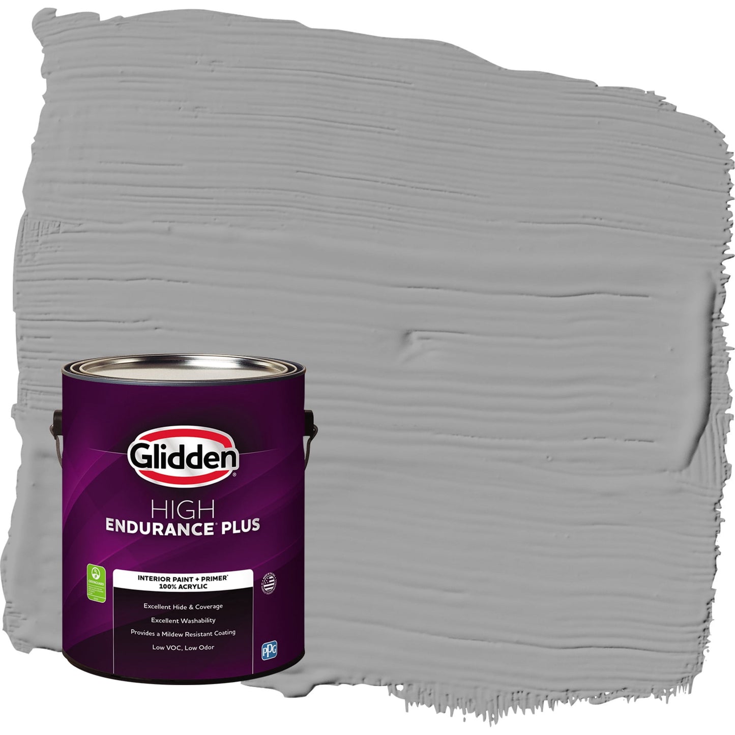 Glidden HEP Grab-N-Go Granite Grey / Gray Flat Interior Paint with Primer, 1 Gallon