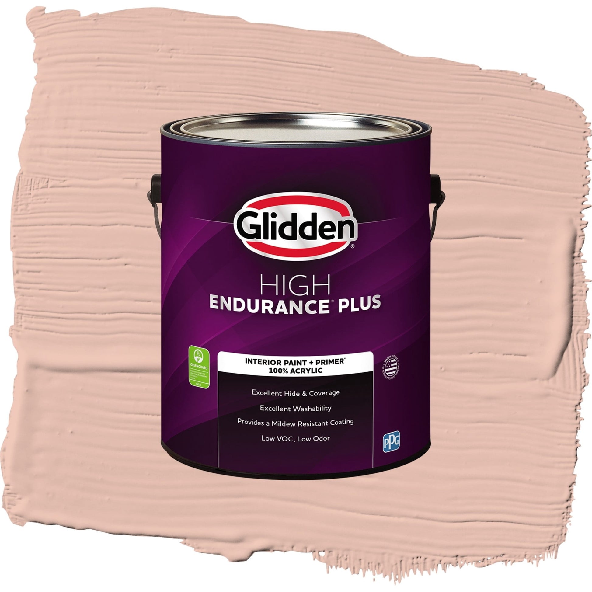 Glidden HEP Adorable / Orange, Flat Interior Paint with Primer, 1 Gallon