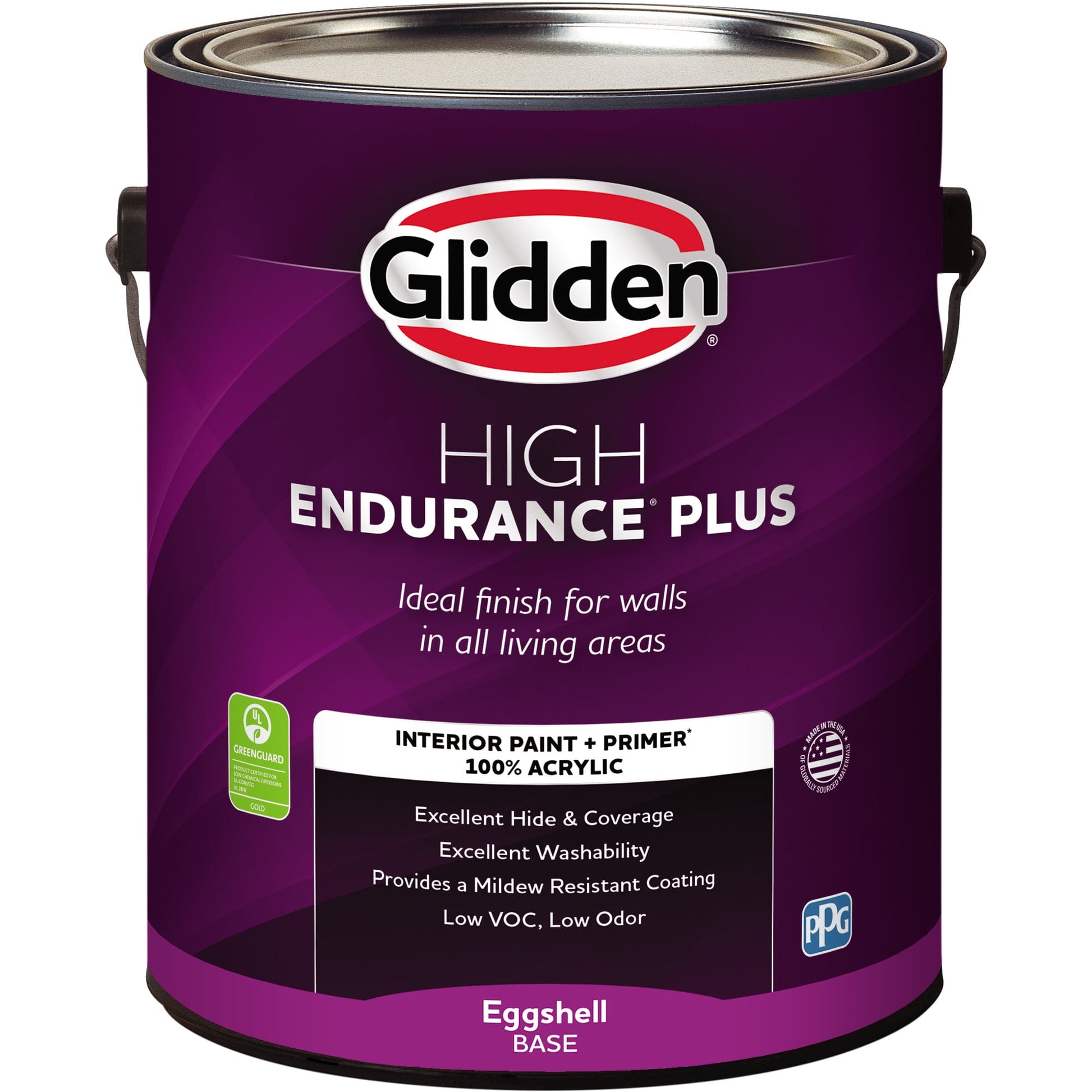 Glidden Base de Luz HEP Pintura Interior Acabado CÃ¡scara de Huevo con Primer, 1 GalÃ³n