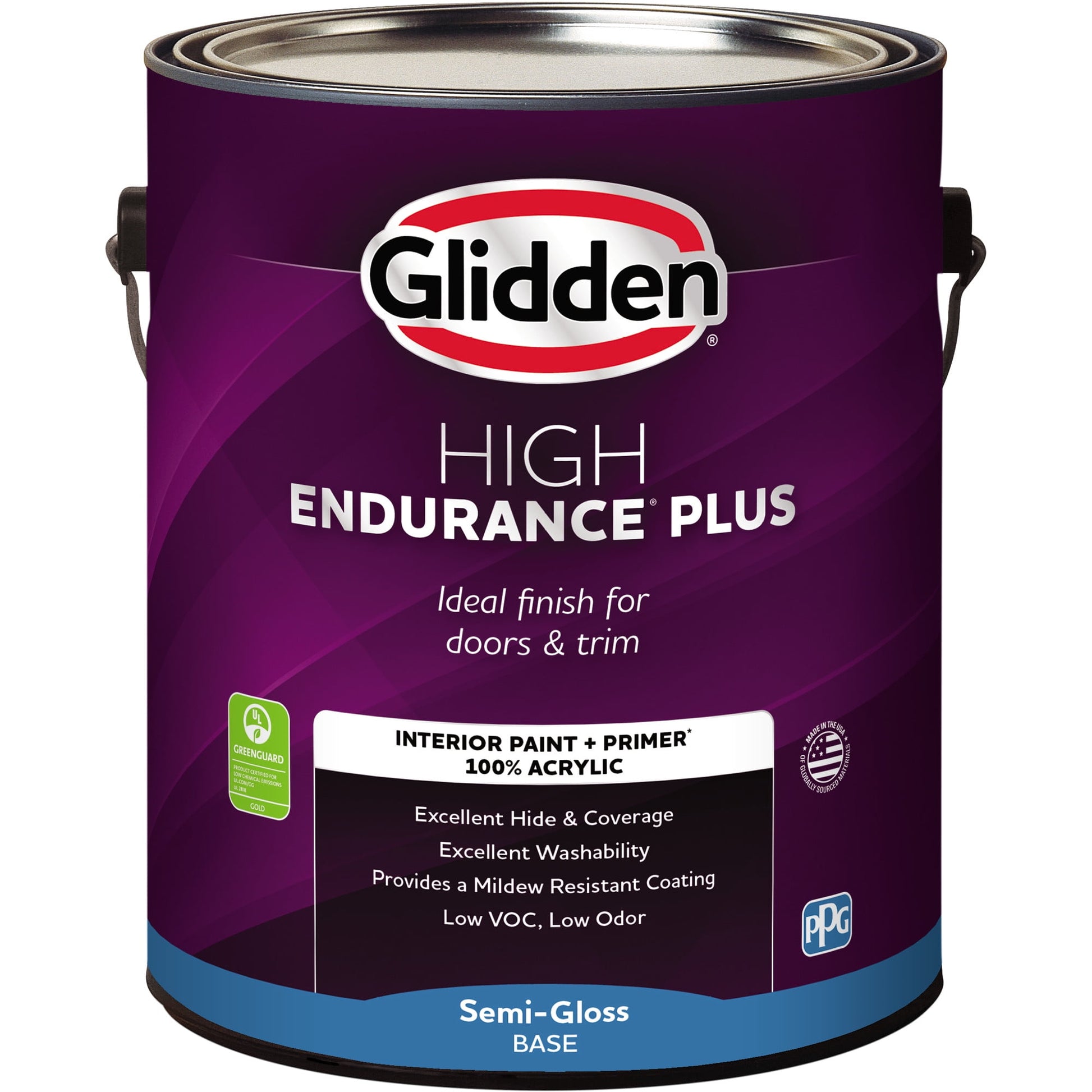 Glidden HEP Tintable Base Semi-Gloss Interior Paint with Primer, 1 Gallon