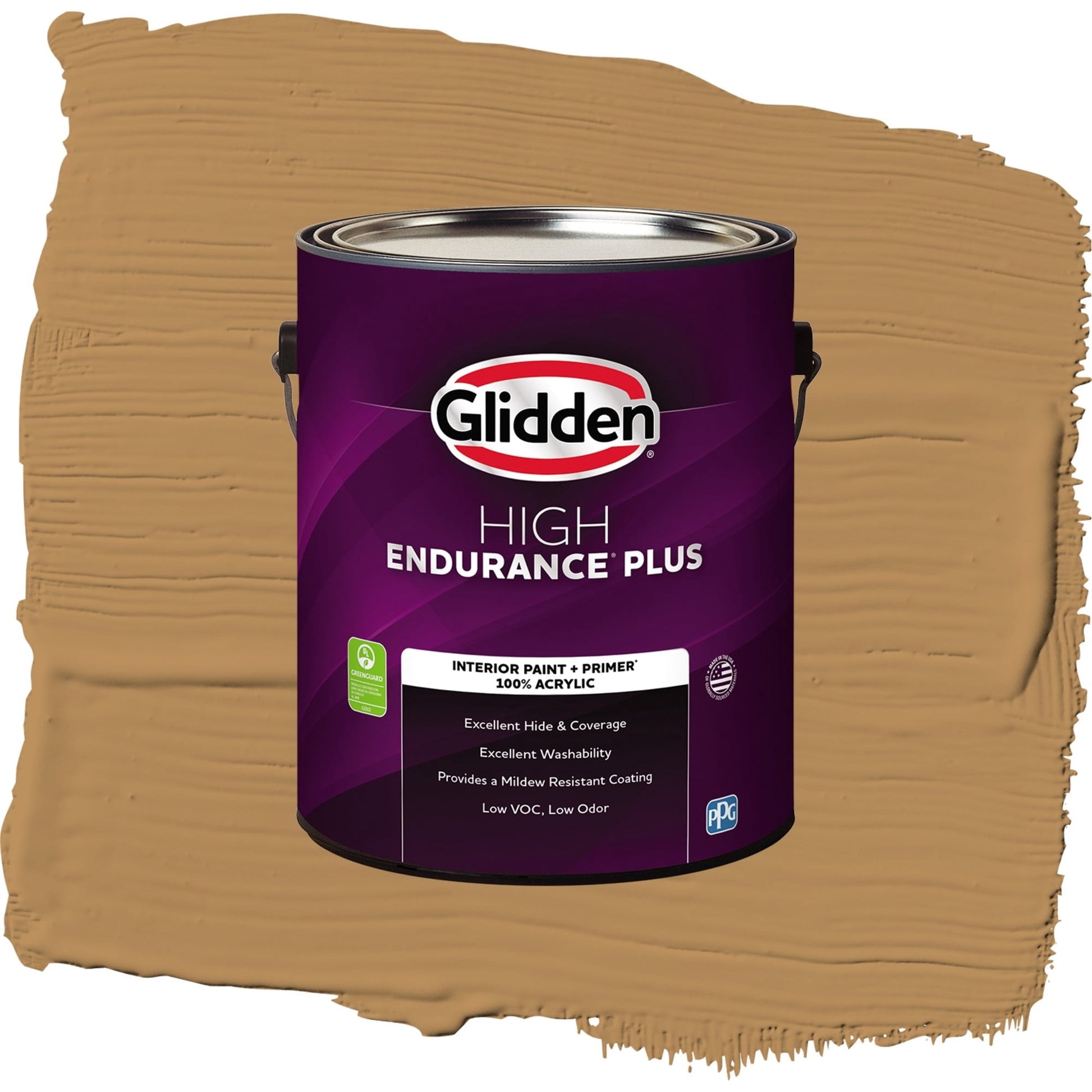 Glidden HEP Allegro / Tan, Eggshell Interior Paint with Primer, 1 Gallon