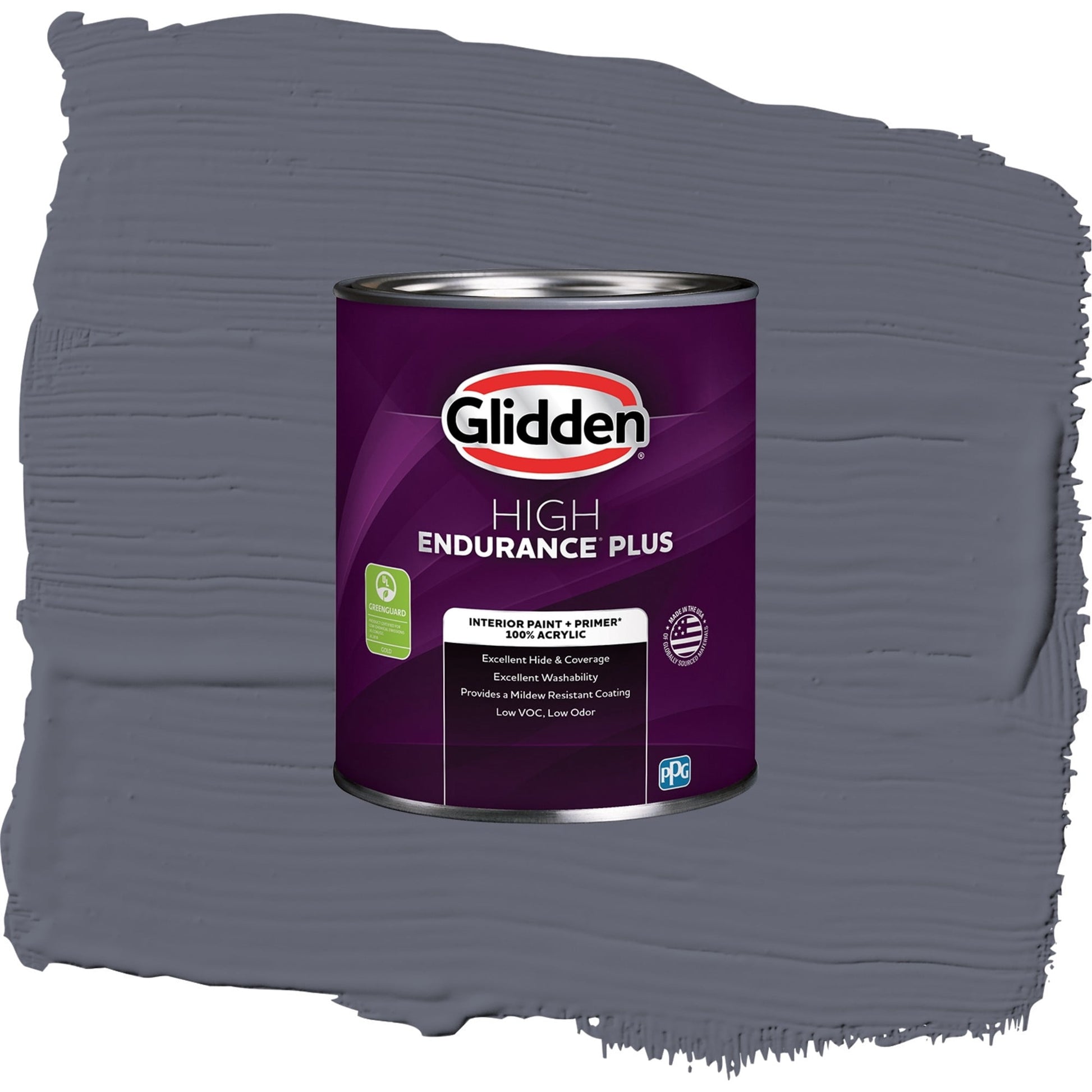 Glidden HEP Alley Cat / Purple, Eggshell Interior Paint with Primer, 1 Quart