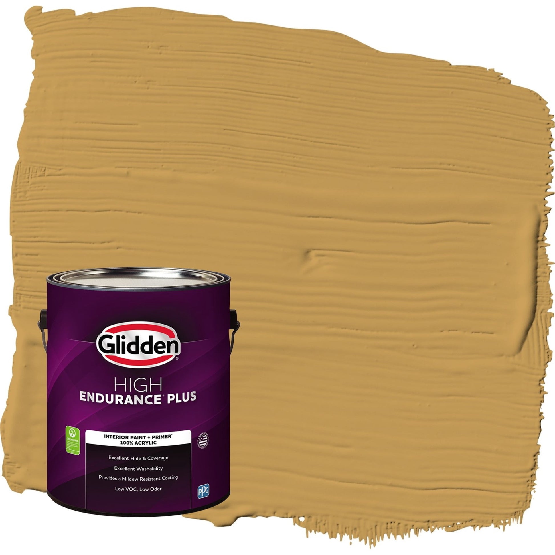 Glidden HEP Amaretto Sours / Pintura Interior Semibrillante Amarilla con Primer, 1 GalÃ³n
