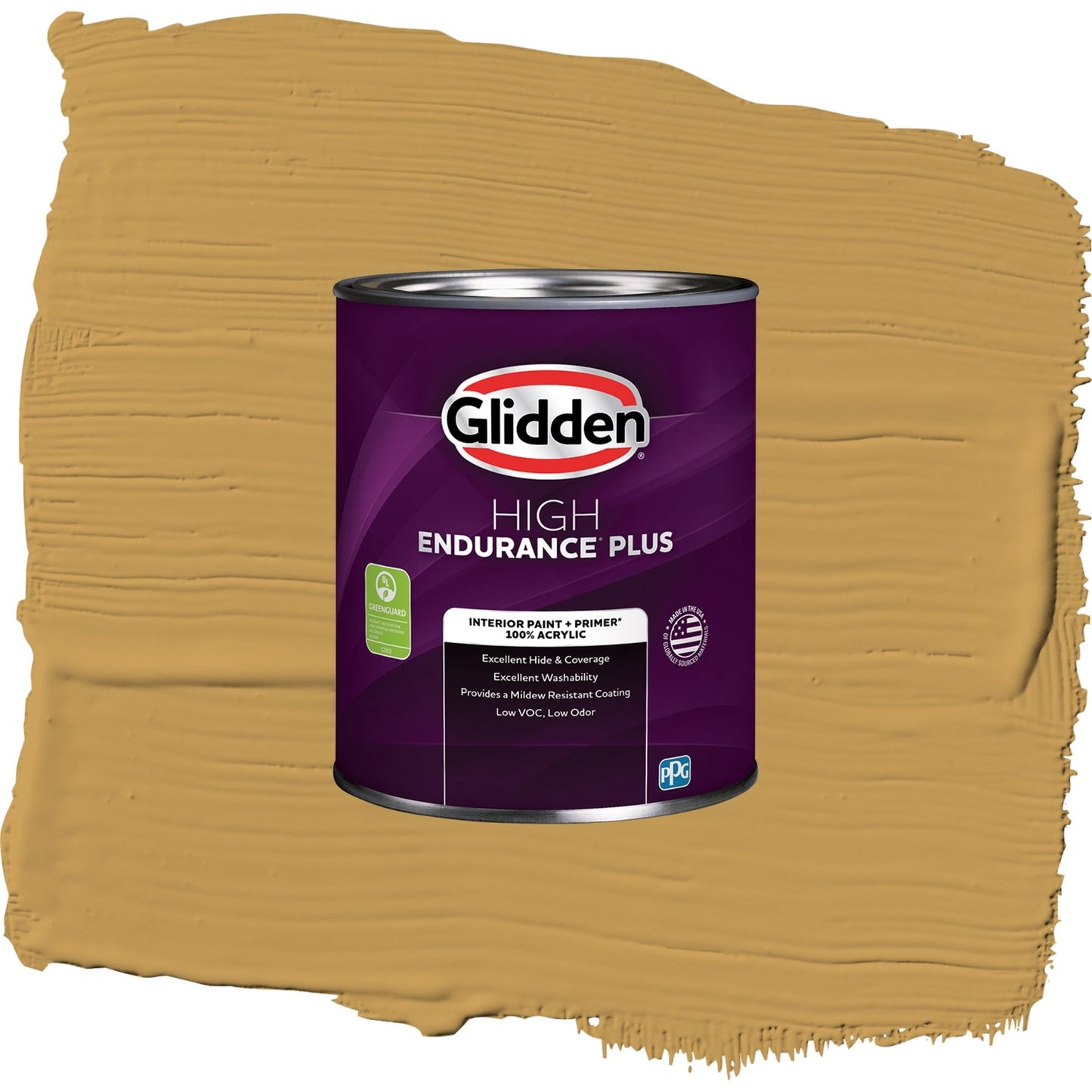 Glidden HEP Amaretto Sours / Yellow, Semi-Gloss Interior Paint with Primer, 1 Quart