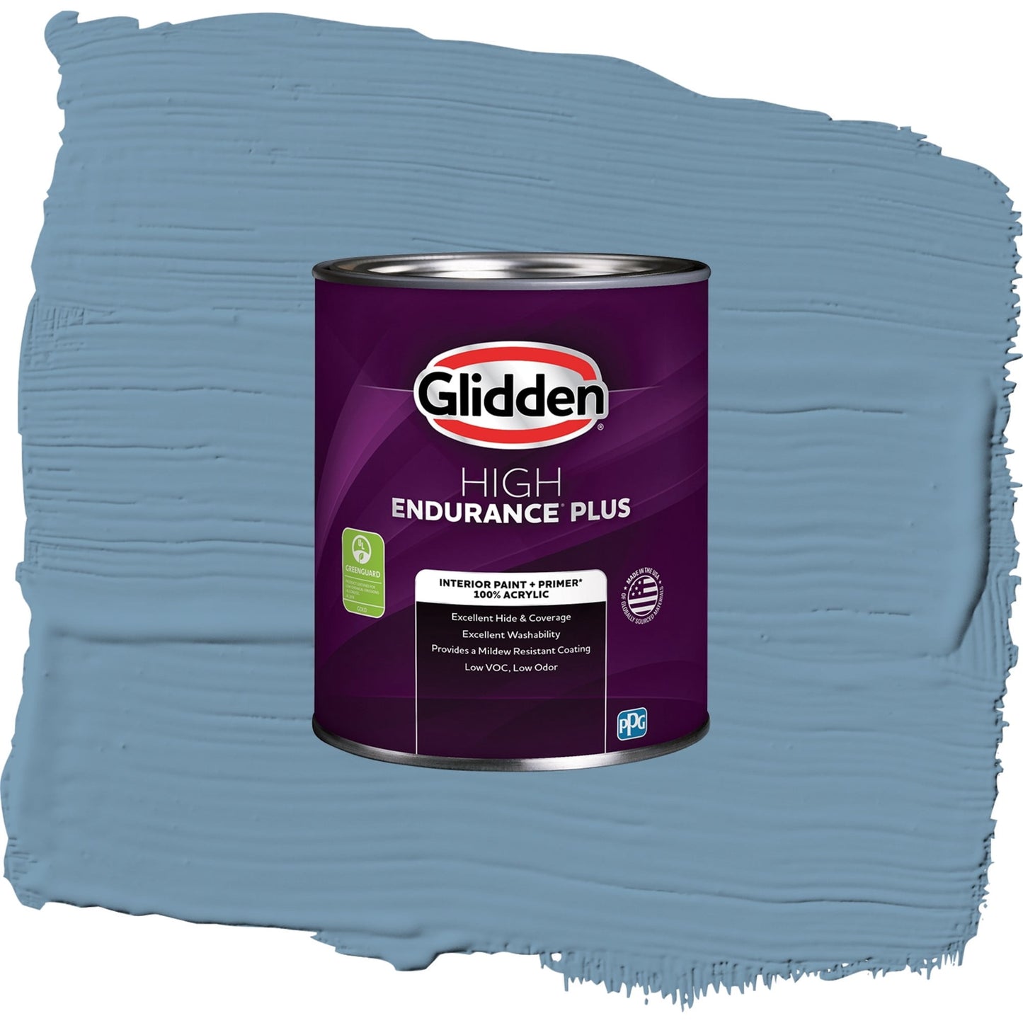 Glidden HEP American Anthem / Blue, Eggshell Interior Paint with Primer, 1 Quart
