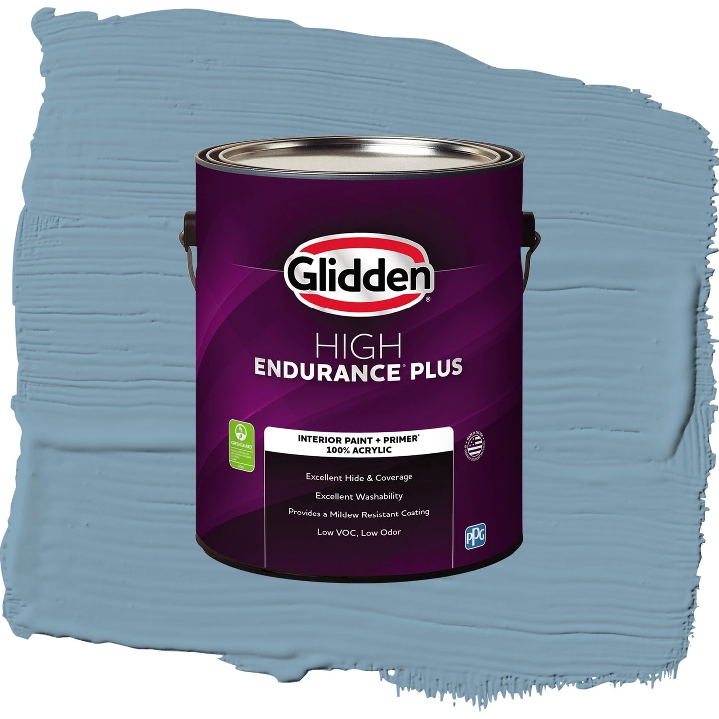 Glidden HEP Americana / Blue, Eggshell Interior Paint with Primer, 1 Gallon