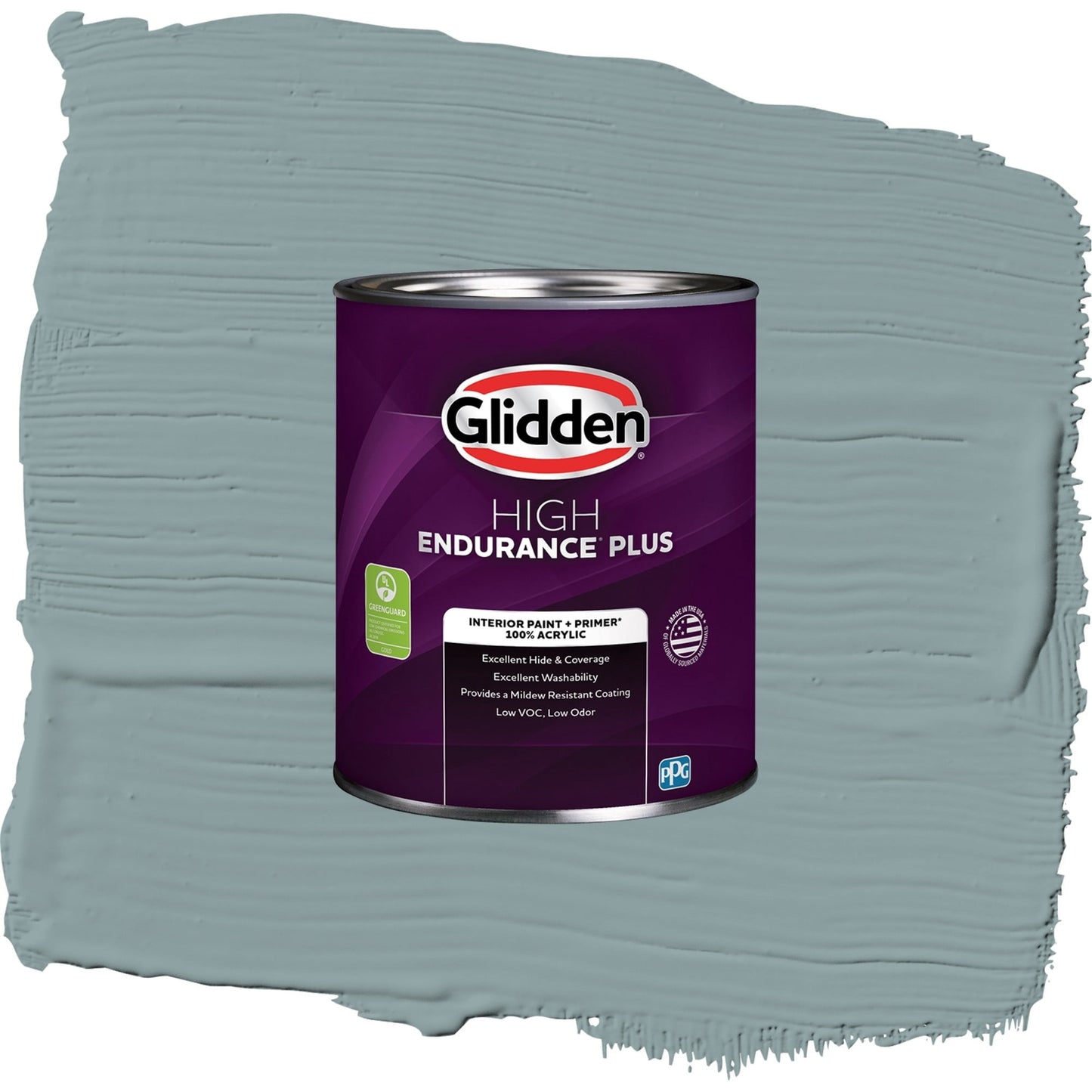 Glidden HEP Aqua Smoke / Blue, Eggshell Interior Paint with Primer, 1 Quart