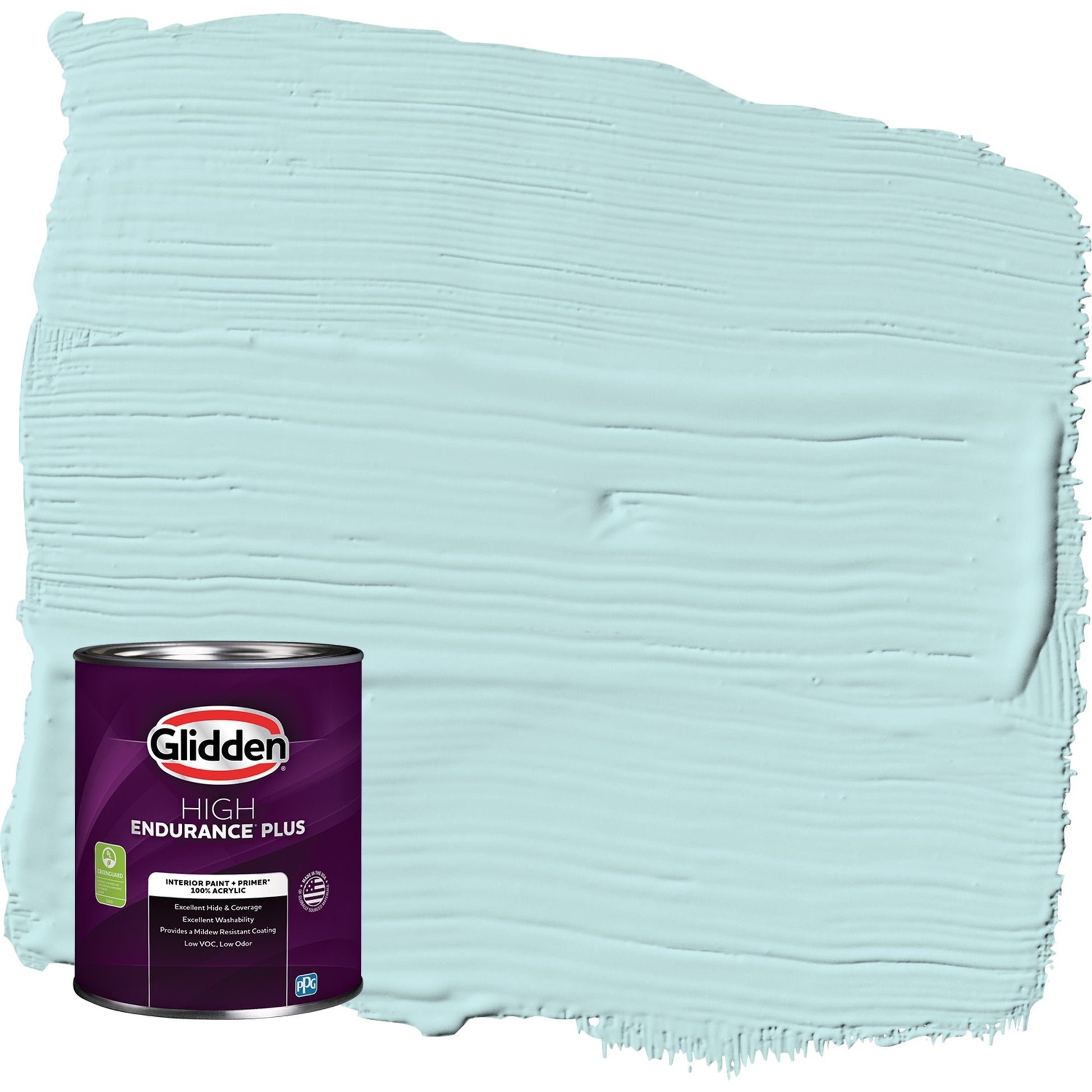 Glidden HEP Aqua Whisper / Blue, Semi-Gloss Interior Paint with Primer, 1 Quart