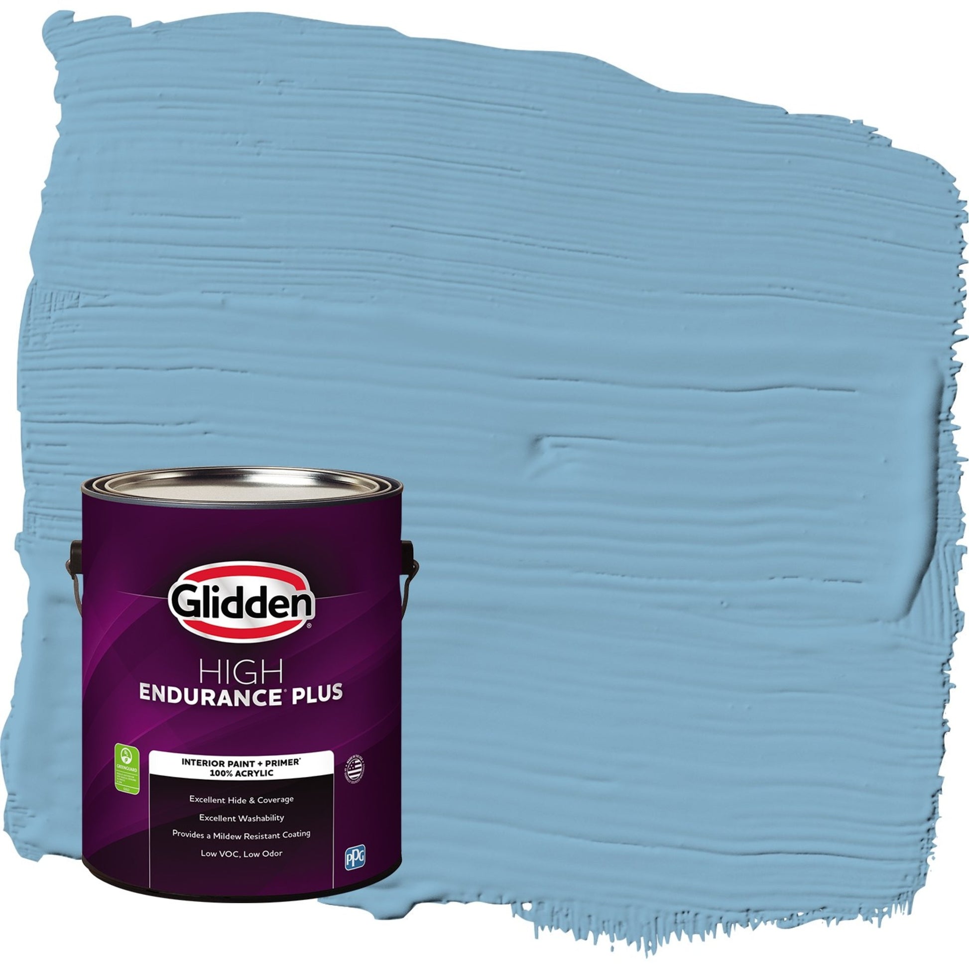 Glidden HEP Arabella / Blue, Semi-Gloss Interior Paint with Primer, 1 Gallon