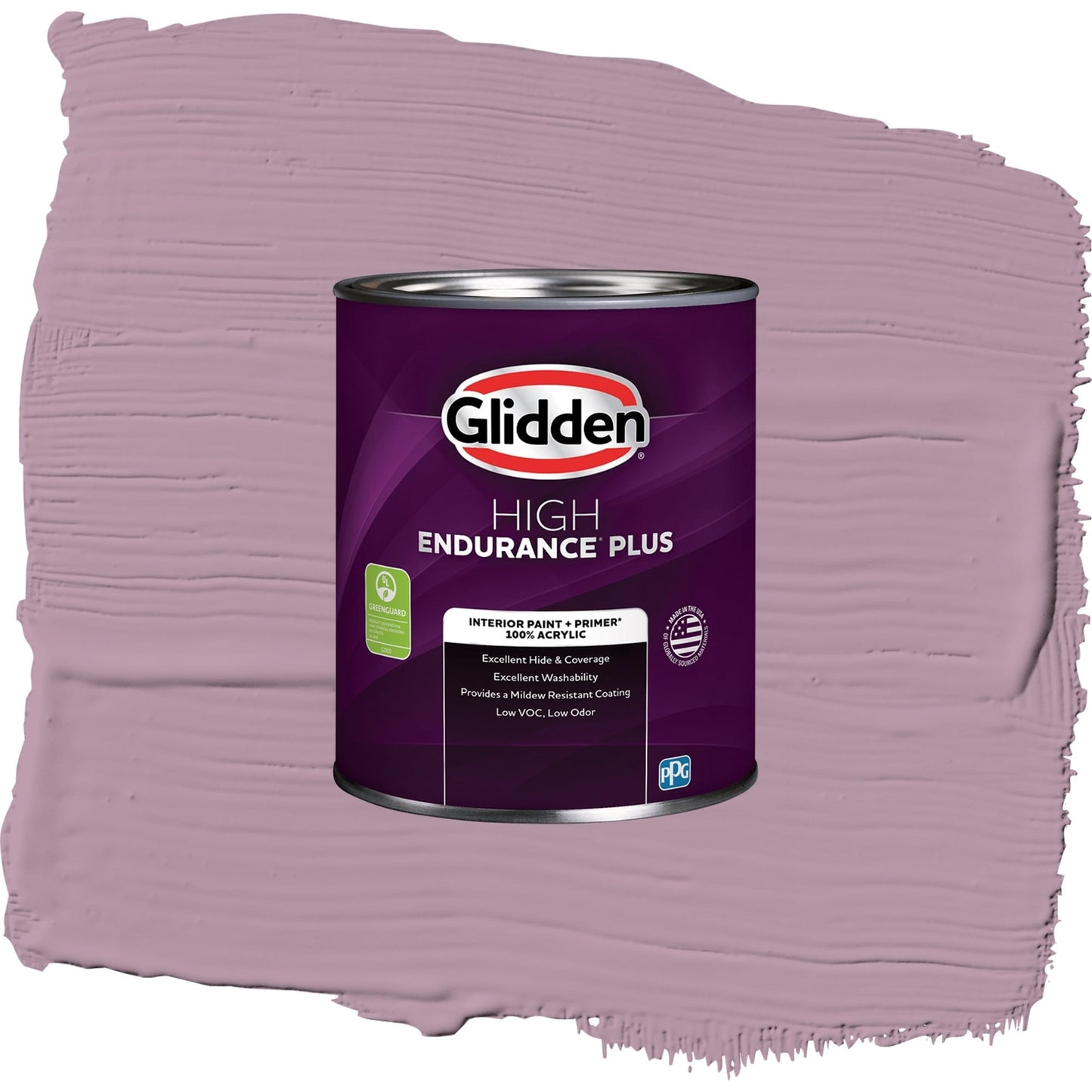 Glidden HEP Ashberry / Purple, Eggshell Interior Paint with Primer, 1 Quart