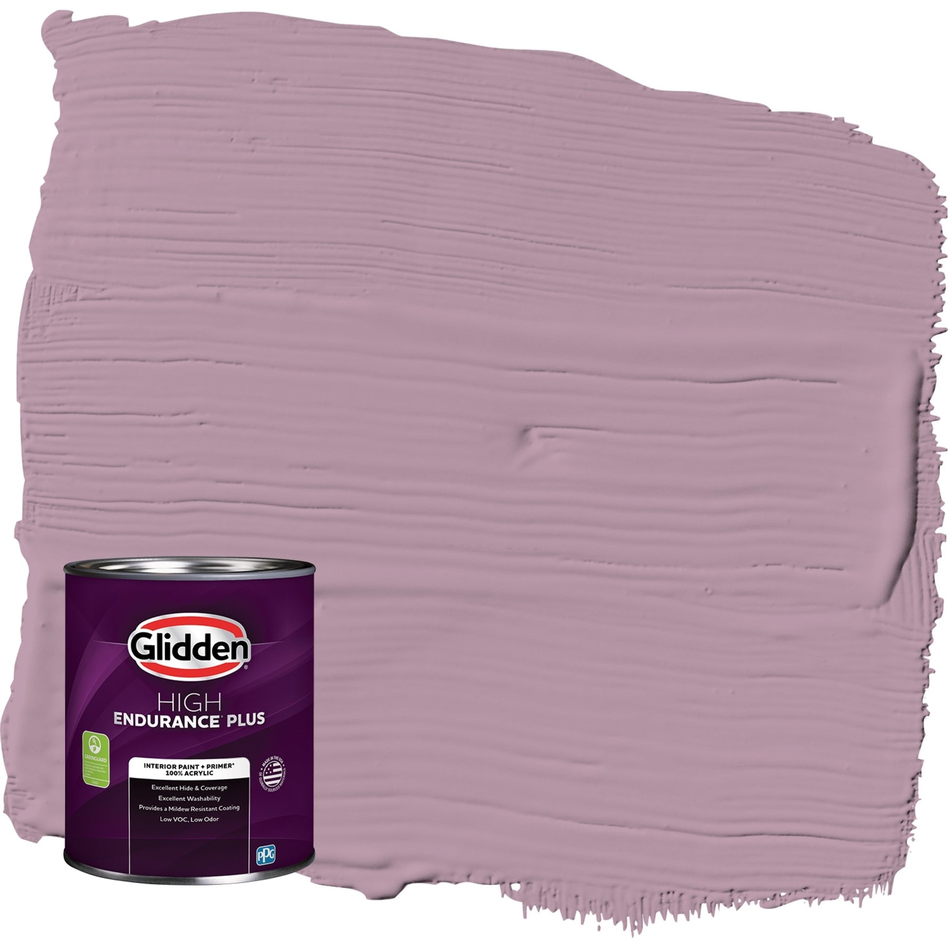 Glidden HEP Ashberry / Purple, Flat Interior Paint with Primer, 1 Quart