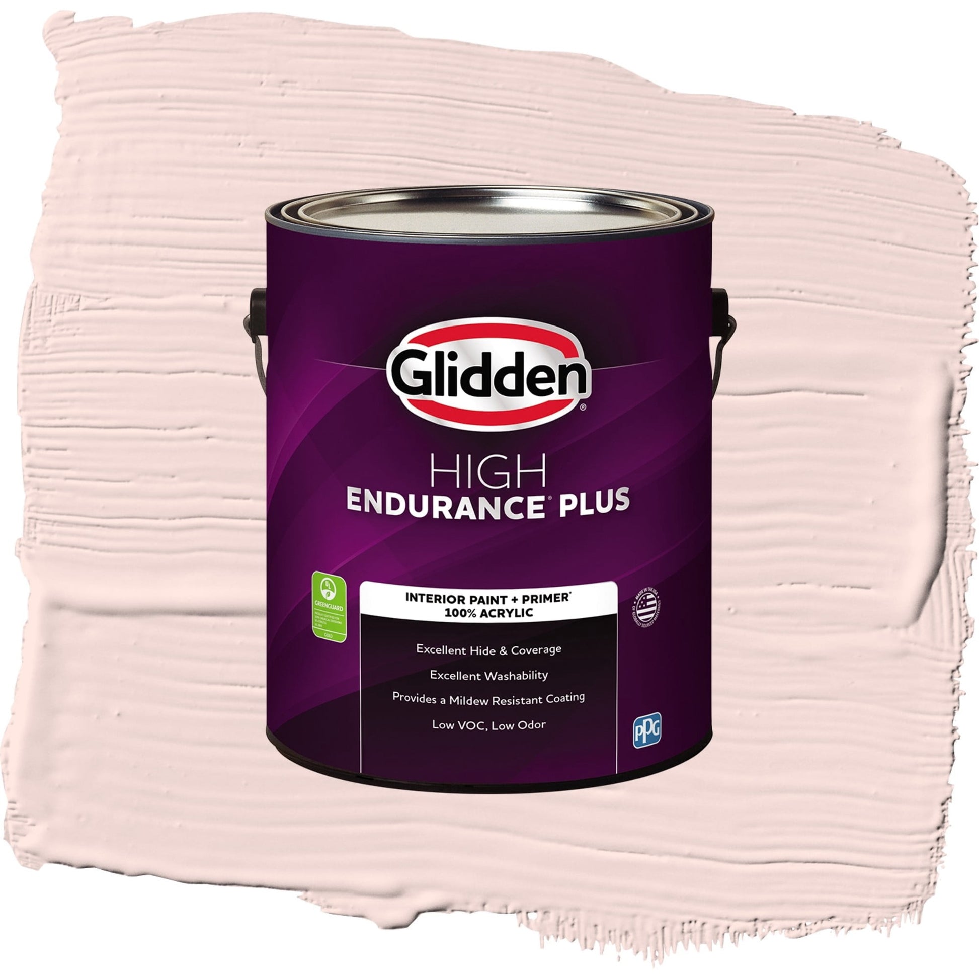 Glidden HEP Ballet Slipper / Pink, Semi-Gloss Interior Paint with Primer, 1 Gallon