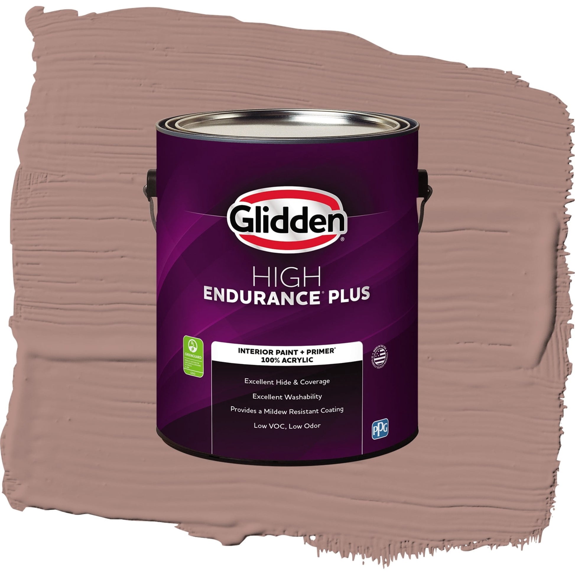 Glidden HEP Bedford Brown / Red, Eggshell Interior Paint with Primer, 1 Gallon