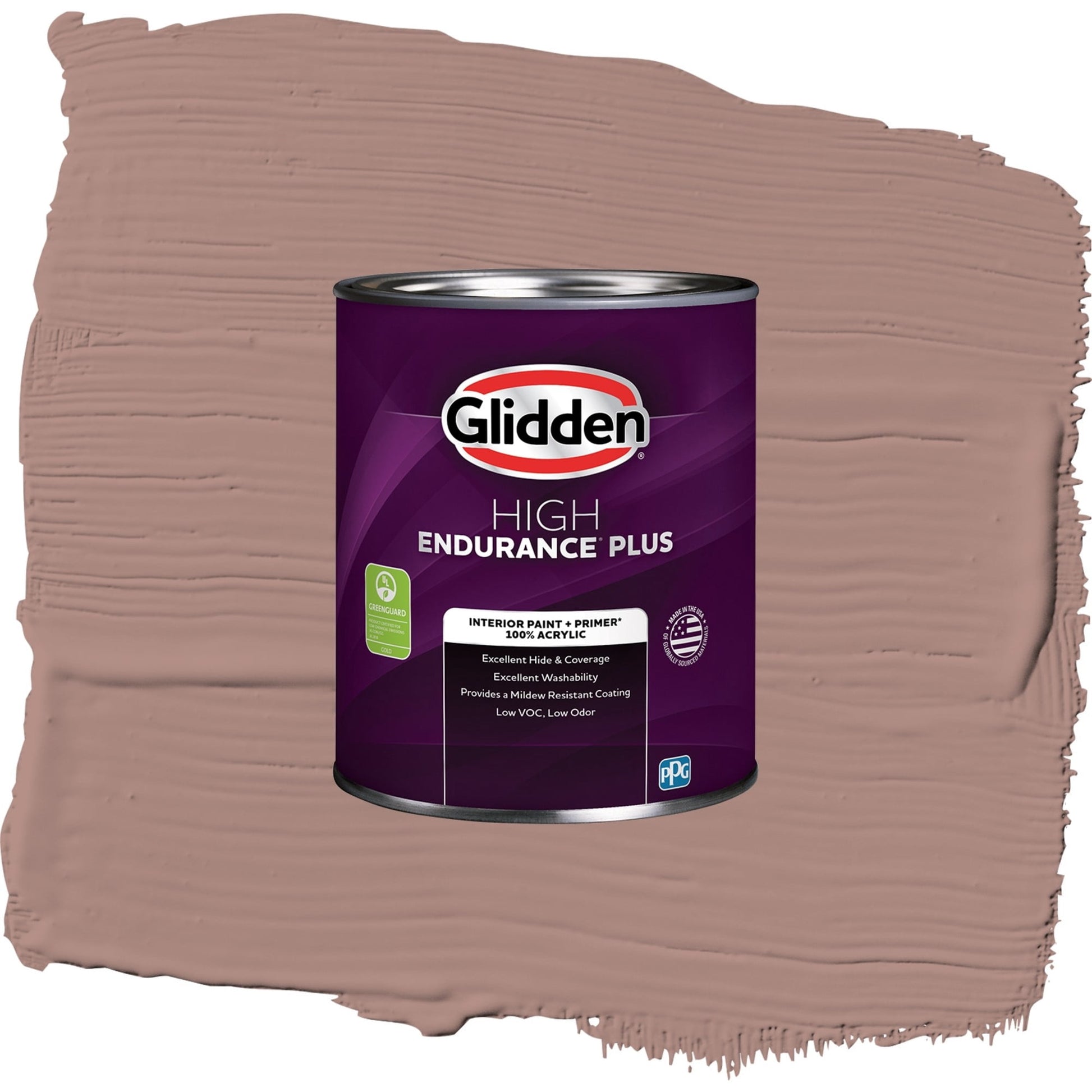 Glidden HEP Bedford Brown / Red, Eggshell Interior Paint with Primer, 1 Quart