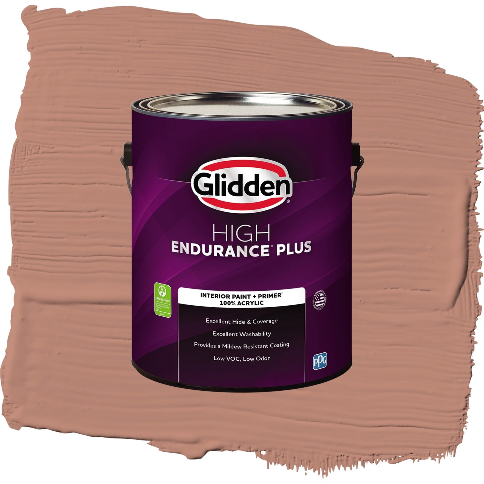 Glidden HEP Big Cypress / Orange, Eggshell Interior Paint with Primer, 1 Gallon