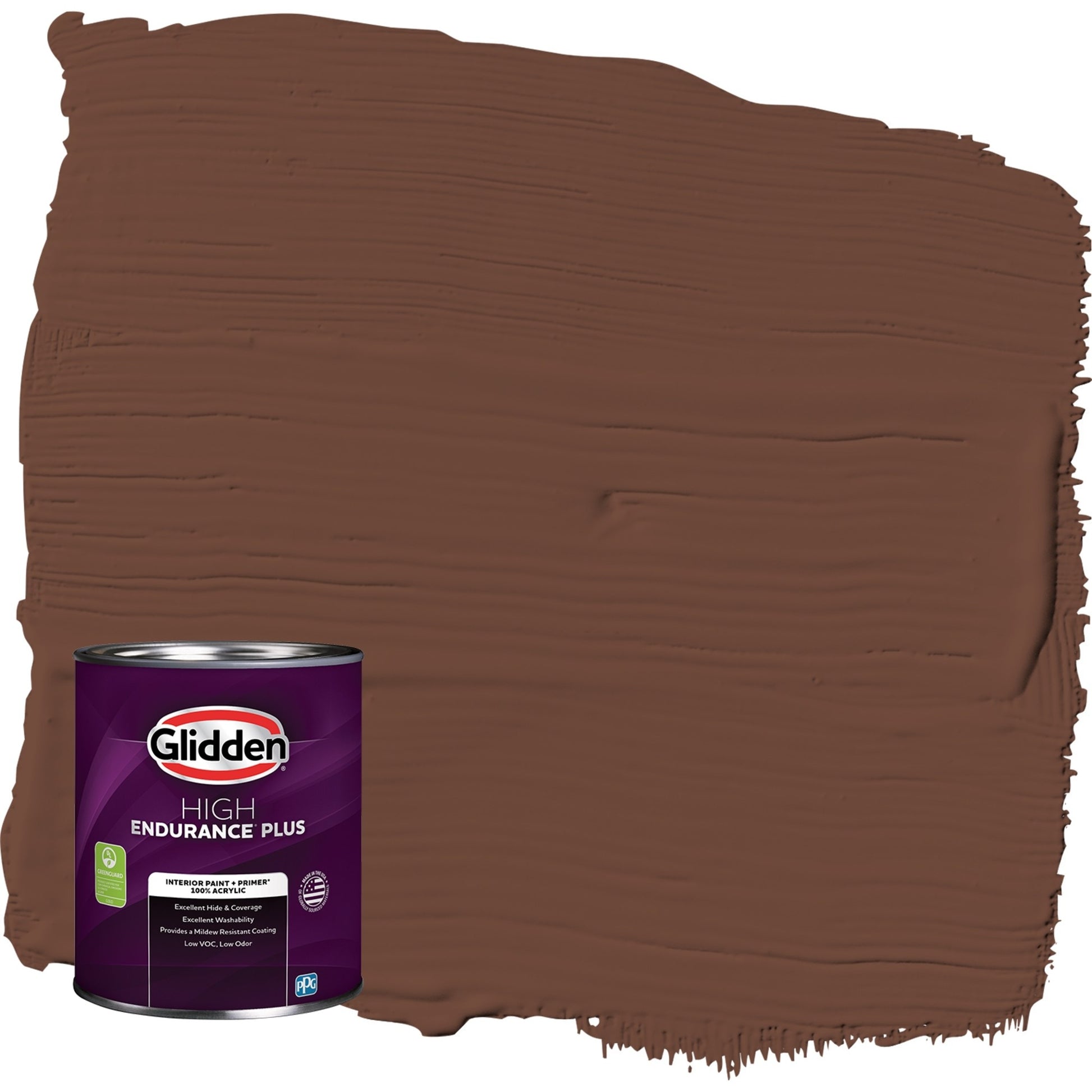 Glidden HEP Bird House Brown / Brown, Eggshell Interior Paint with Primer, 1 Quart