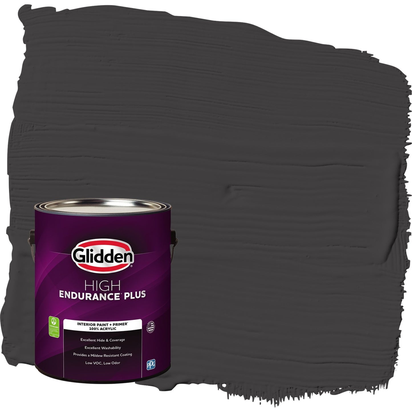 Glidden Fundamentals Grab-N-Go Black Eggshell Interior Paint, 1 Quart