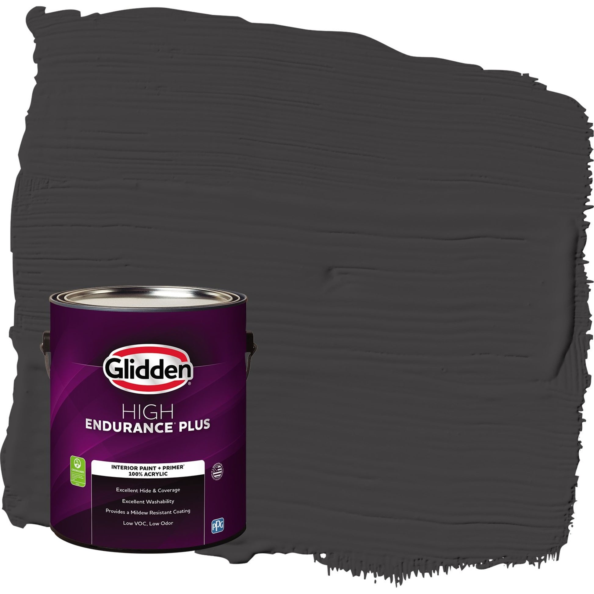 Glidden Fundamentals Grab-N-Go Black Eggshell Interior Paint, 1 Quart