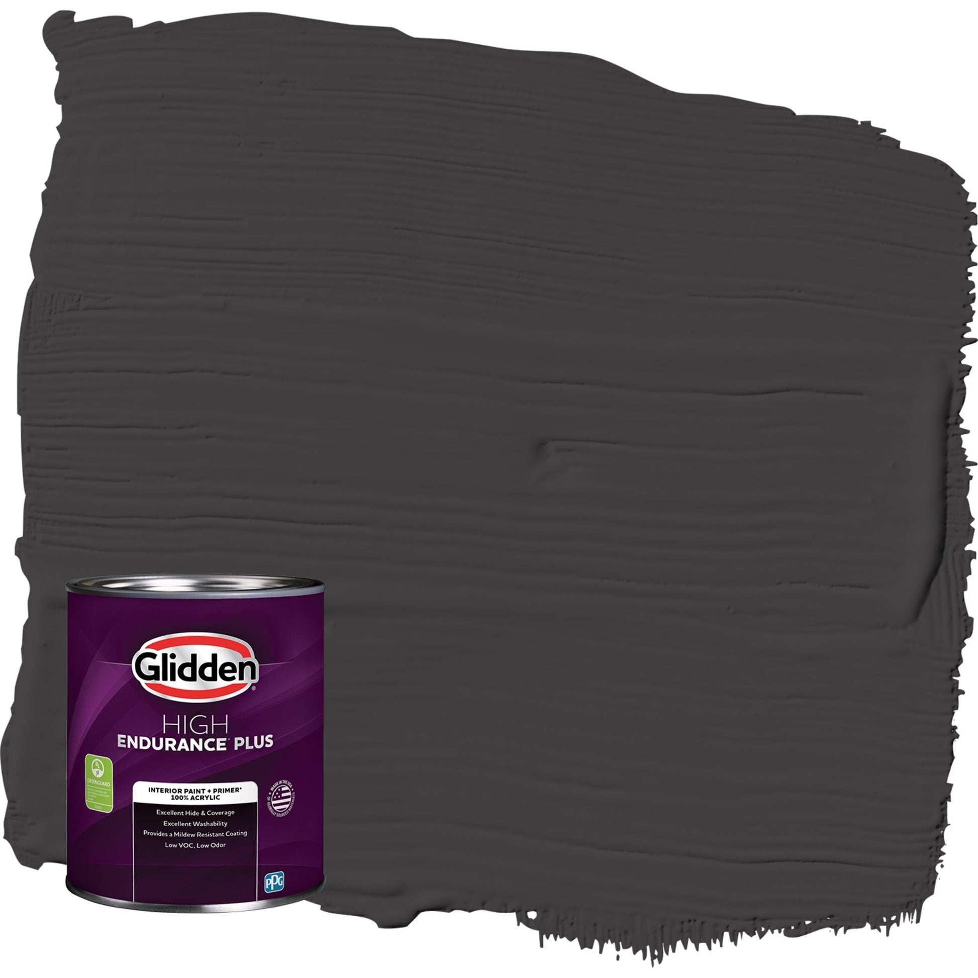 Glidden HEP Pintura Interior Negra MÃ¡gica / Negra Mate con Primer, 1 Cuarto