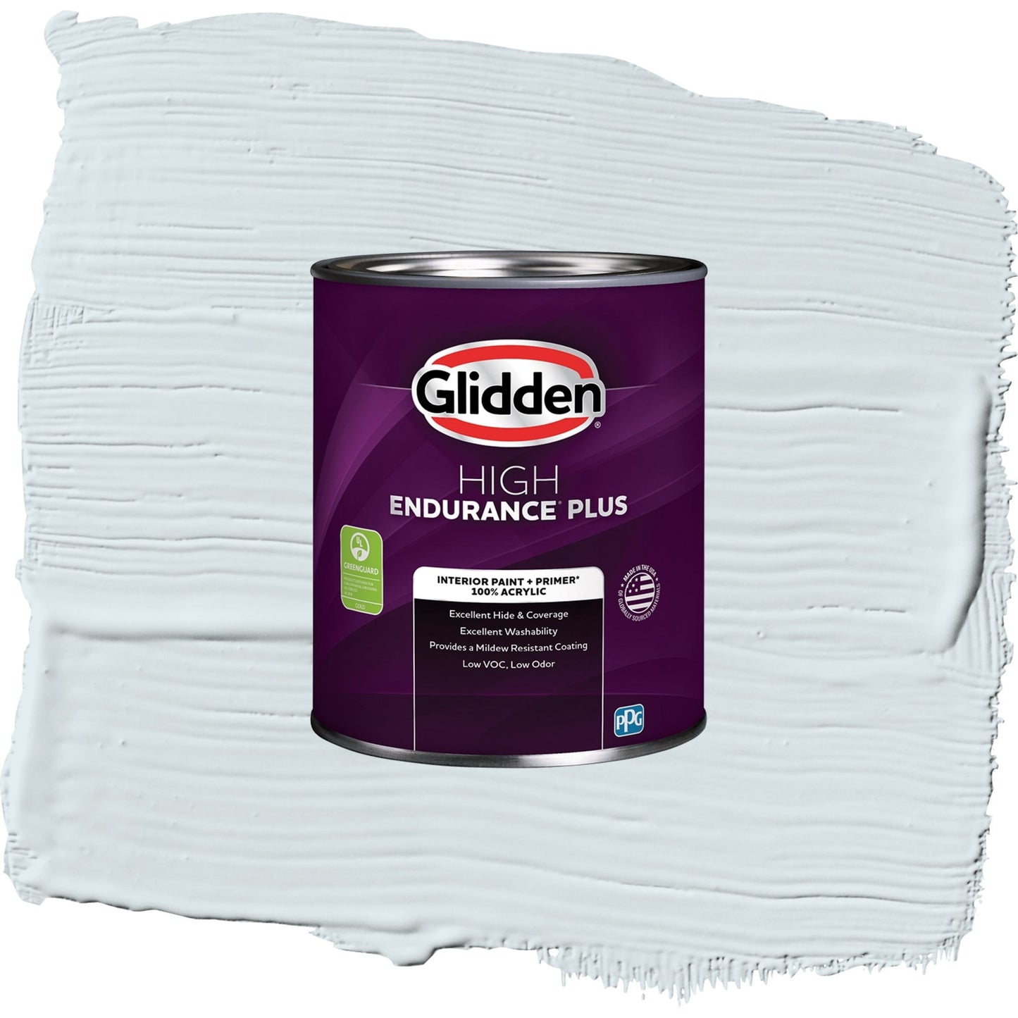 Glidden HEP Blue Smoke / Blue, Semi-Gloss Interior Paint with Primer, 1 Quart