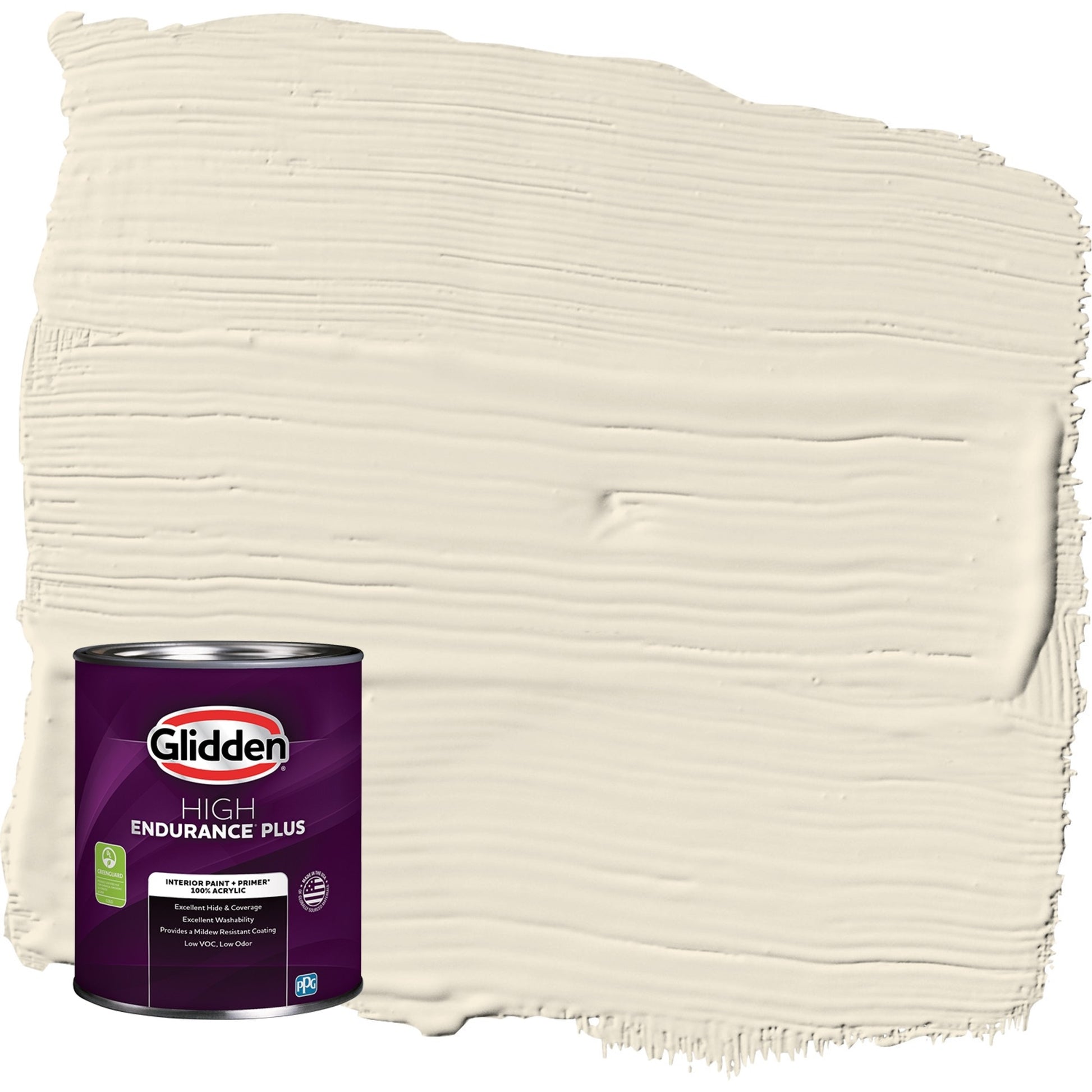 Glidden HEP Brandied Pears / Beige, Flat Interior Paint with Primer, 1 Quart